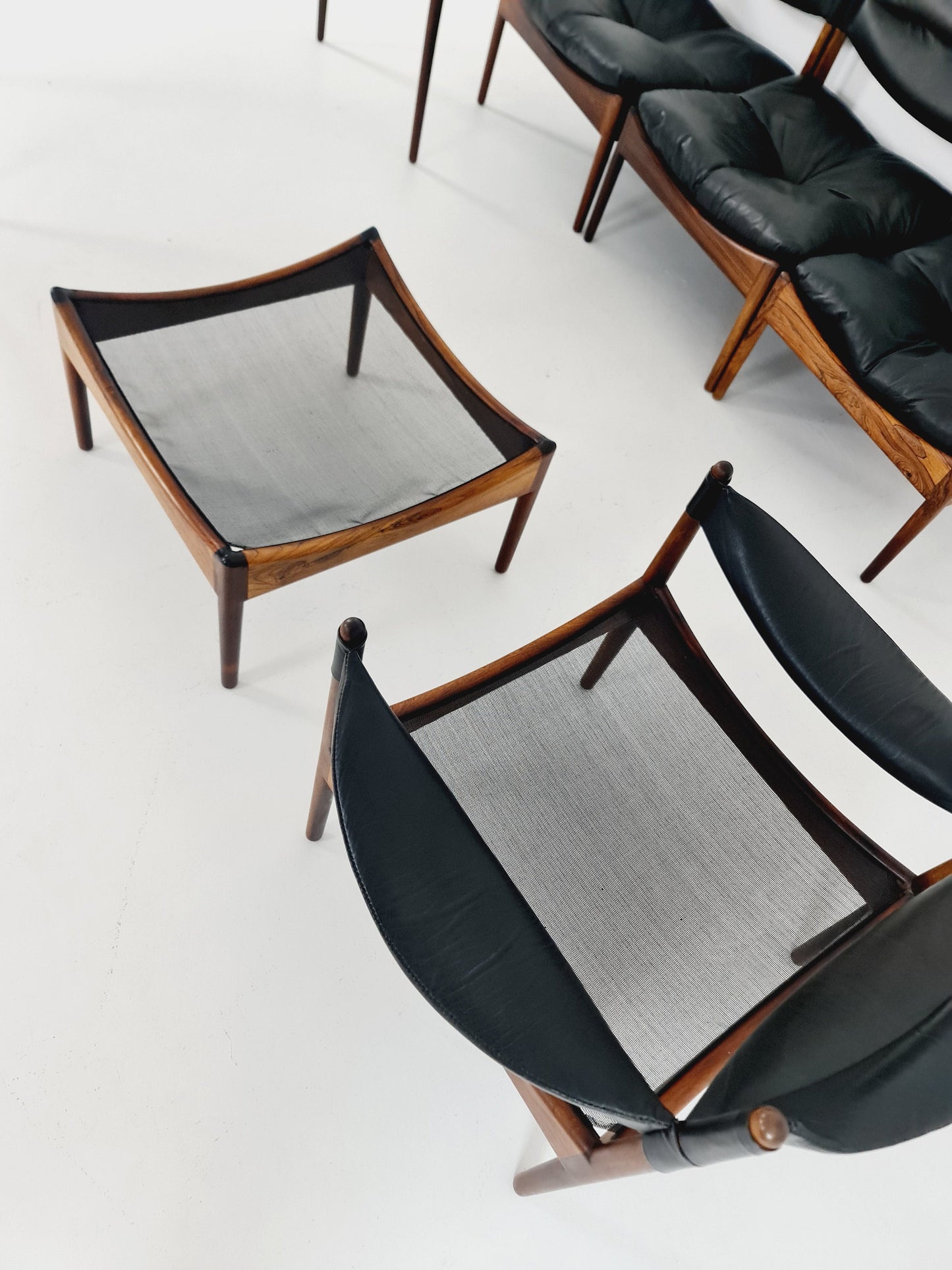 Mid-Century Danish group set with stool by Kristian Vedel “Modus” for Willadsen Møbelfabrik, 1960s