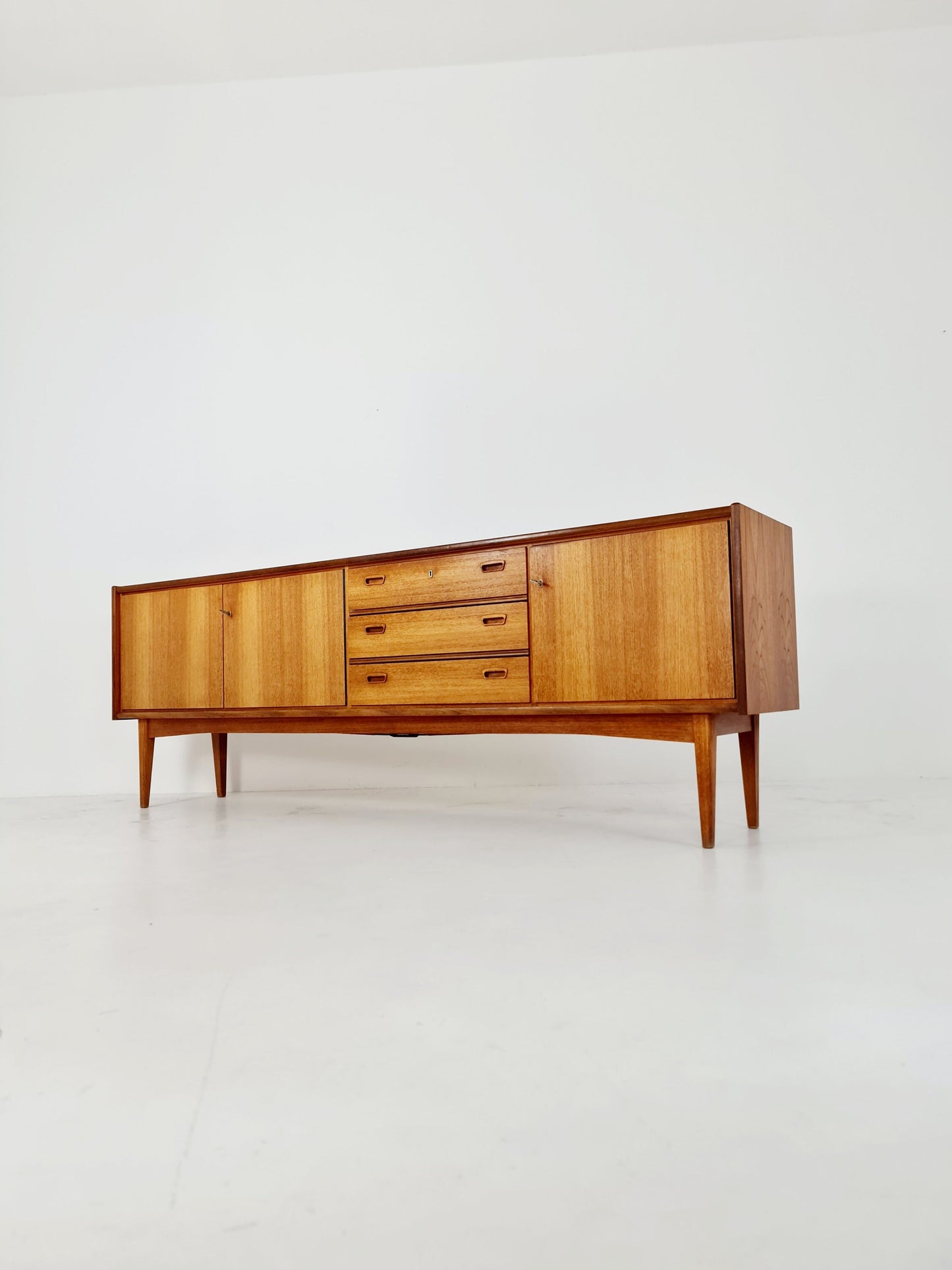 Mid Century Modern German Teak Sideboard by Bartels Möbel, 1960s