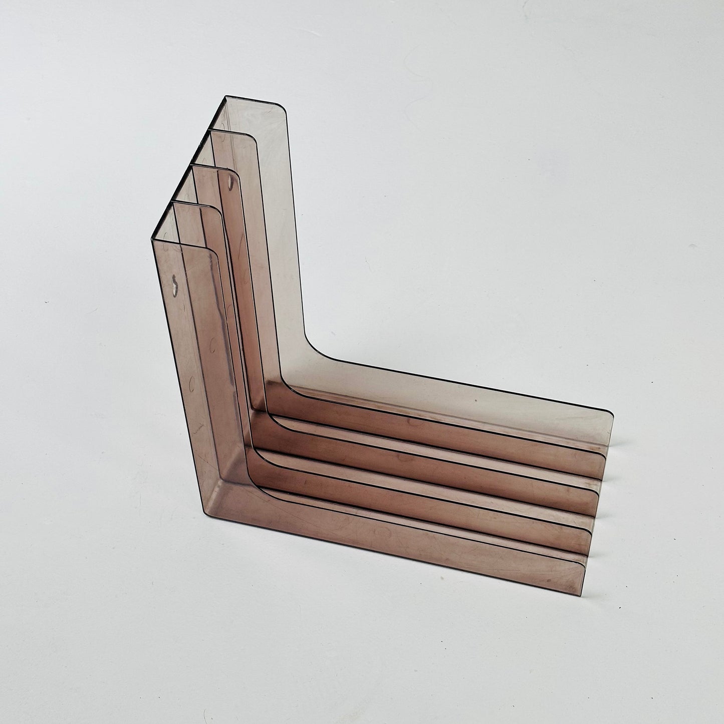 Mid century colourful vinyl record holder /storage 1970s