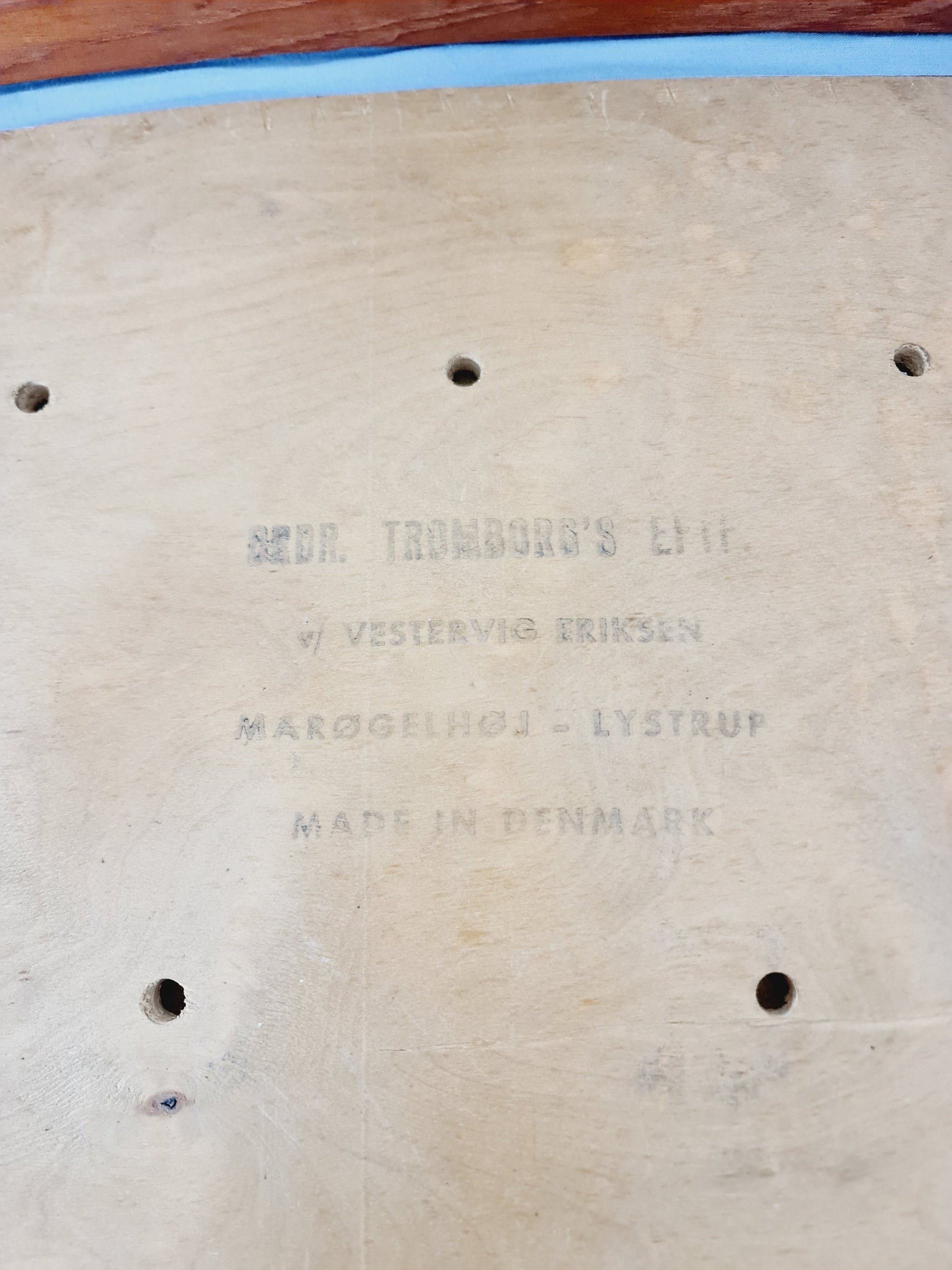 Vintage Mid Century teak dining chairs By H. vestervig Eriksen for Brdr . Trombrg 1960s, Set of 6