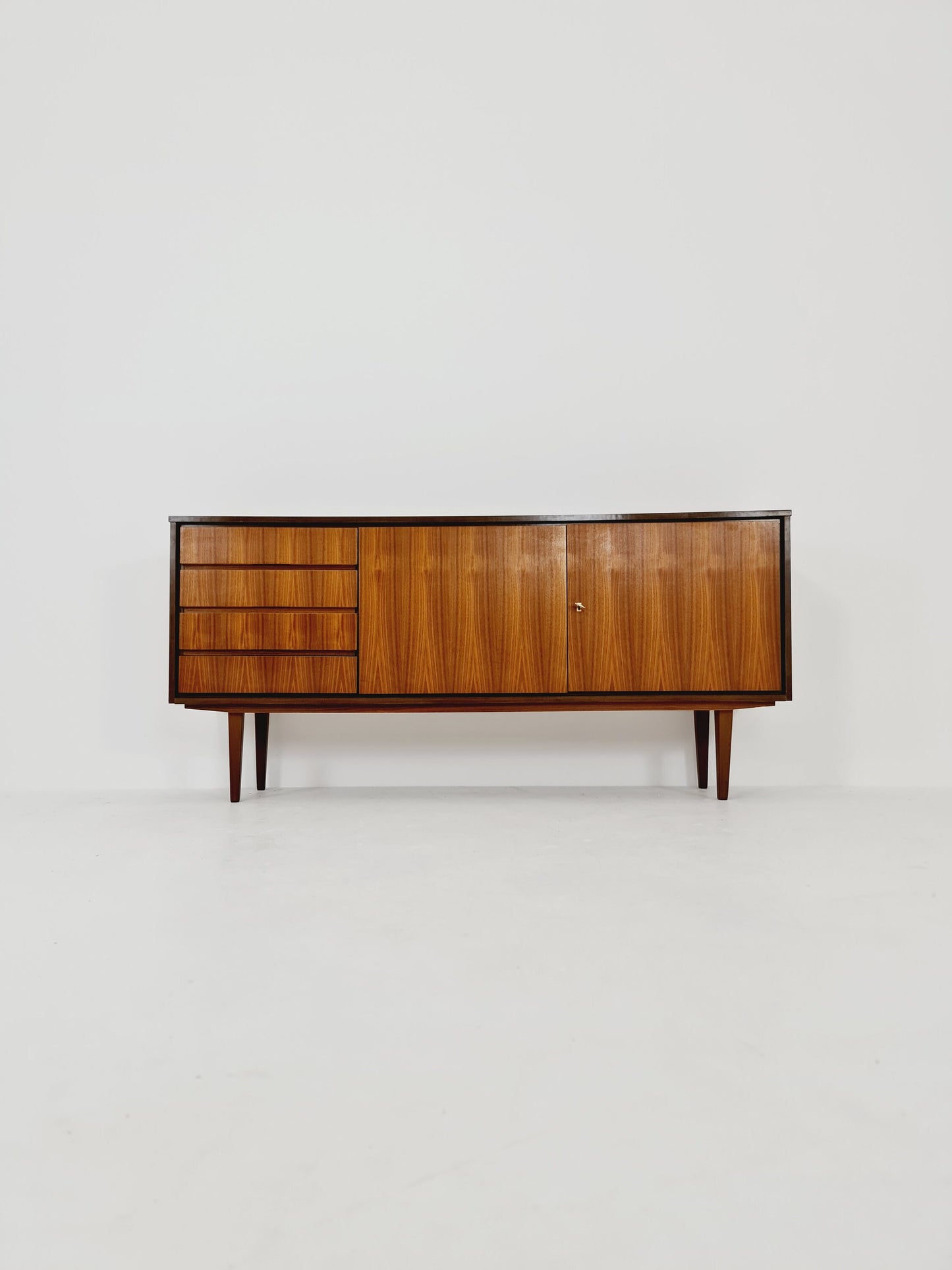 Mid Century Modern German walnut Sideboard , 1960s