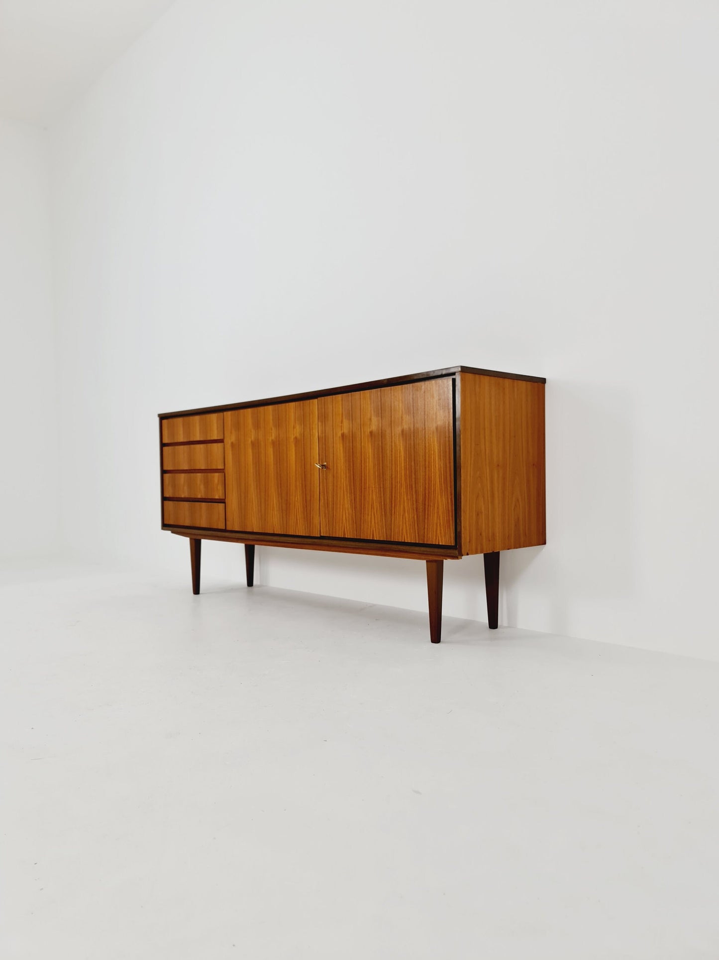 Mid Century Modern German walnut Sideboard , 1960s