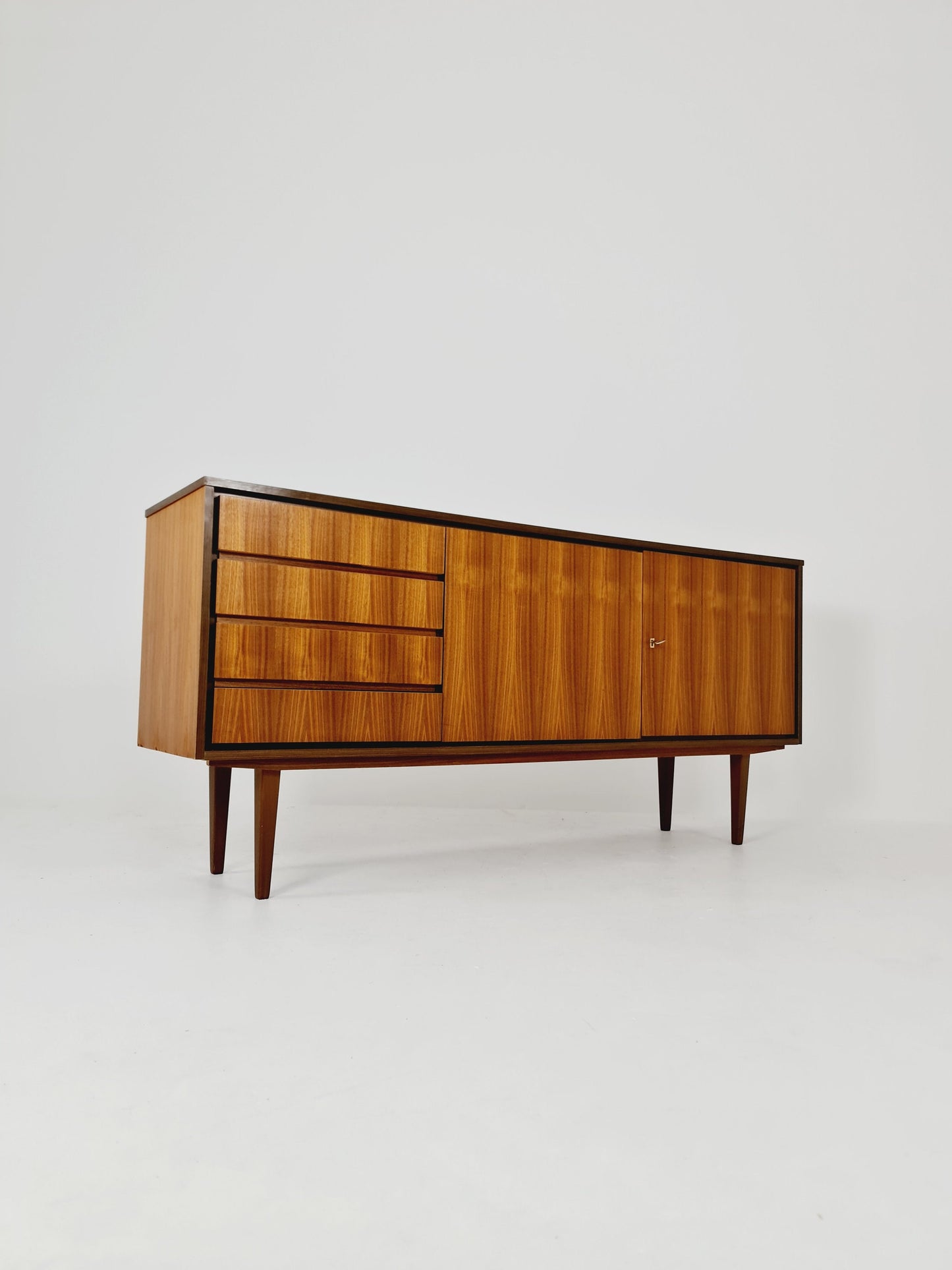 Mid Century Modern German walnut Sideboard , 1960s