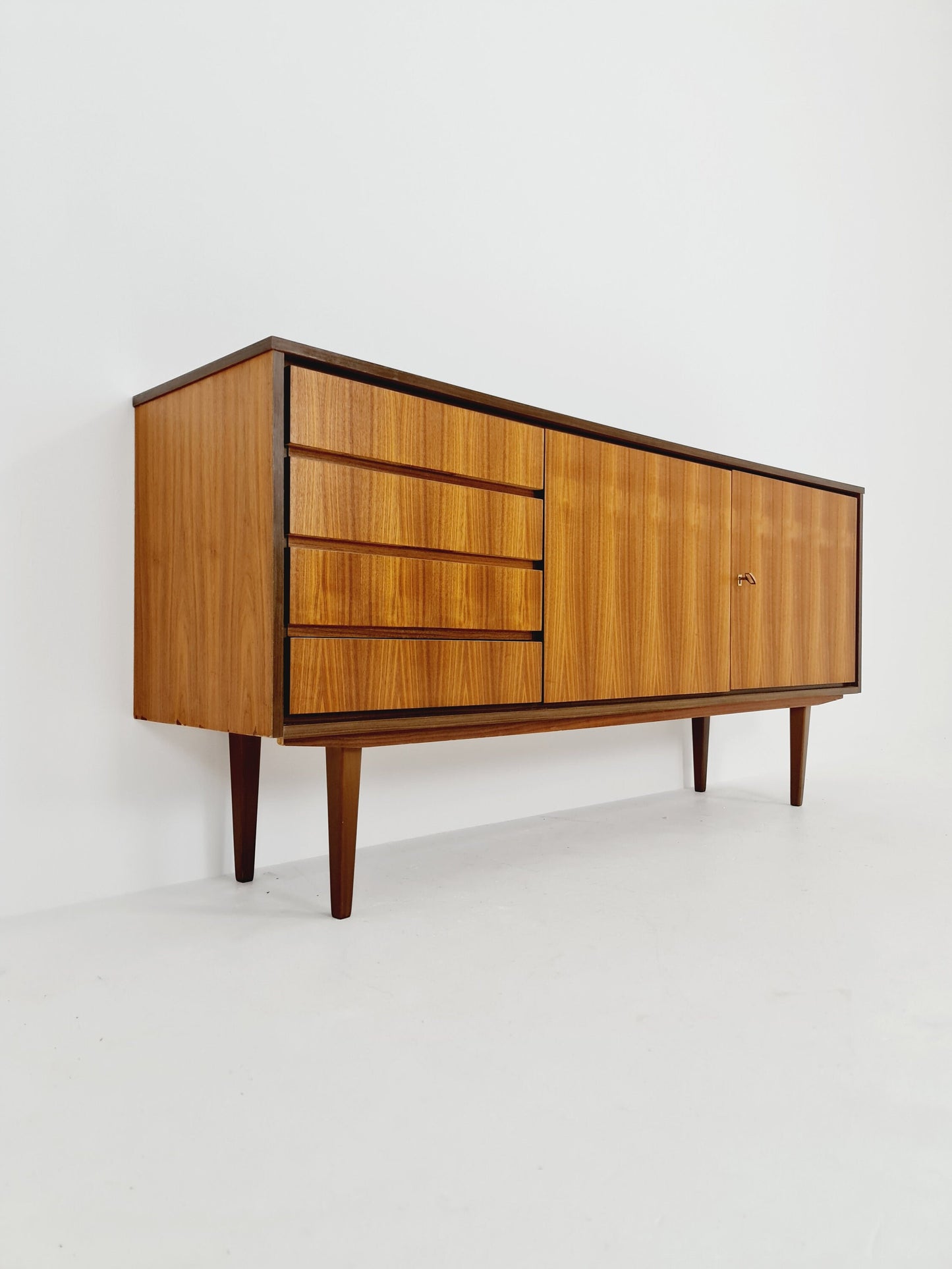 Mid Century Modern German walnut Sideboard , 1960s