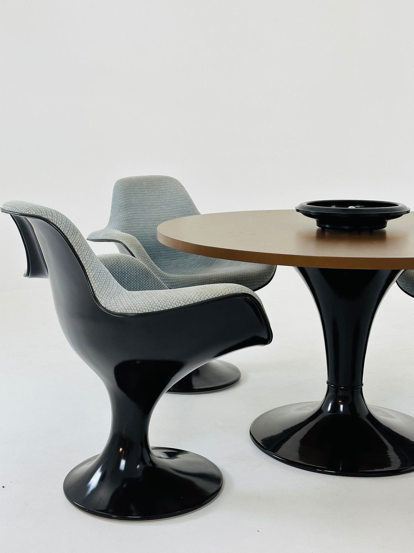 Space Age Brown Plastic Dining Room Set Markus Farner Walter Grunder for Herman Miller 1970s