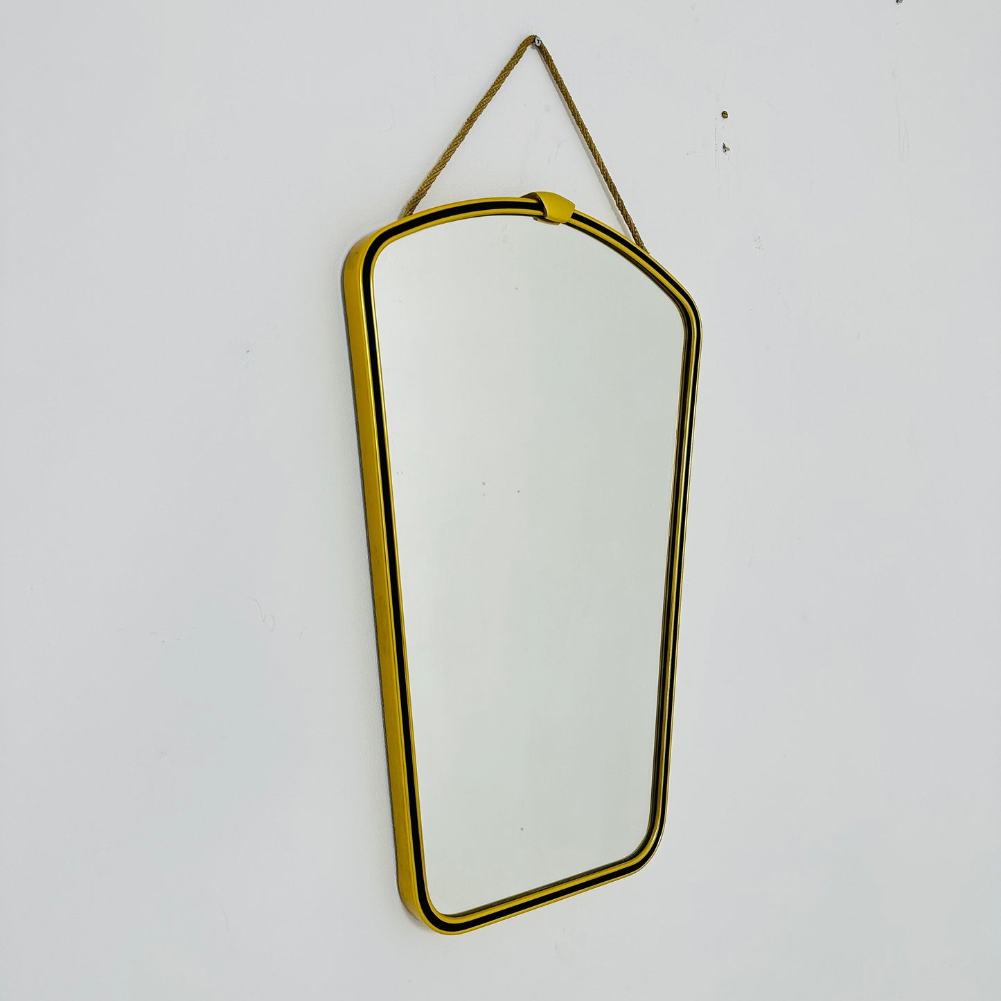 Mid century Original beautiful brass wall mirror. 1960s
