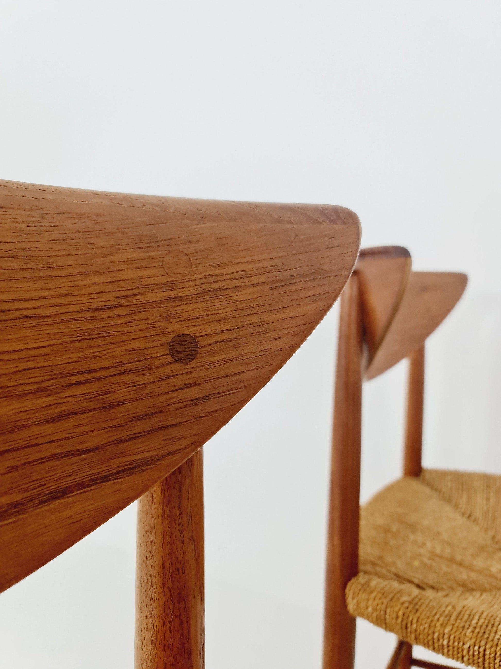 Vintage Mid Century teak dining chairs By Peter Hvidt & Orla Molgaard-Nielsen, 1960s, Set of 6