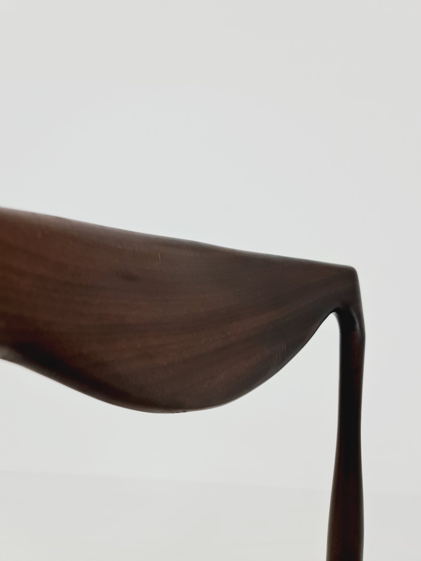 1 of 3 Vintage Norwegian teak, leather chair With Teddy Fabric by Rastad & Relling, 1960s