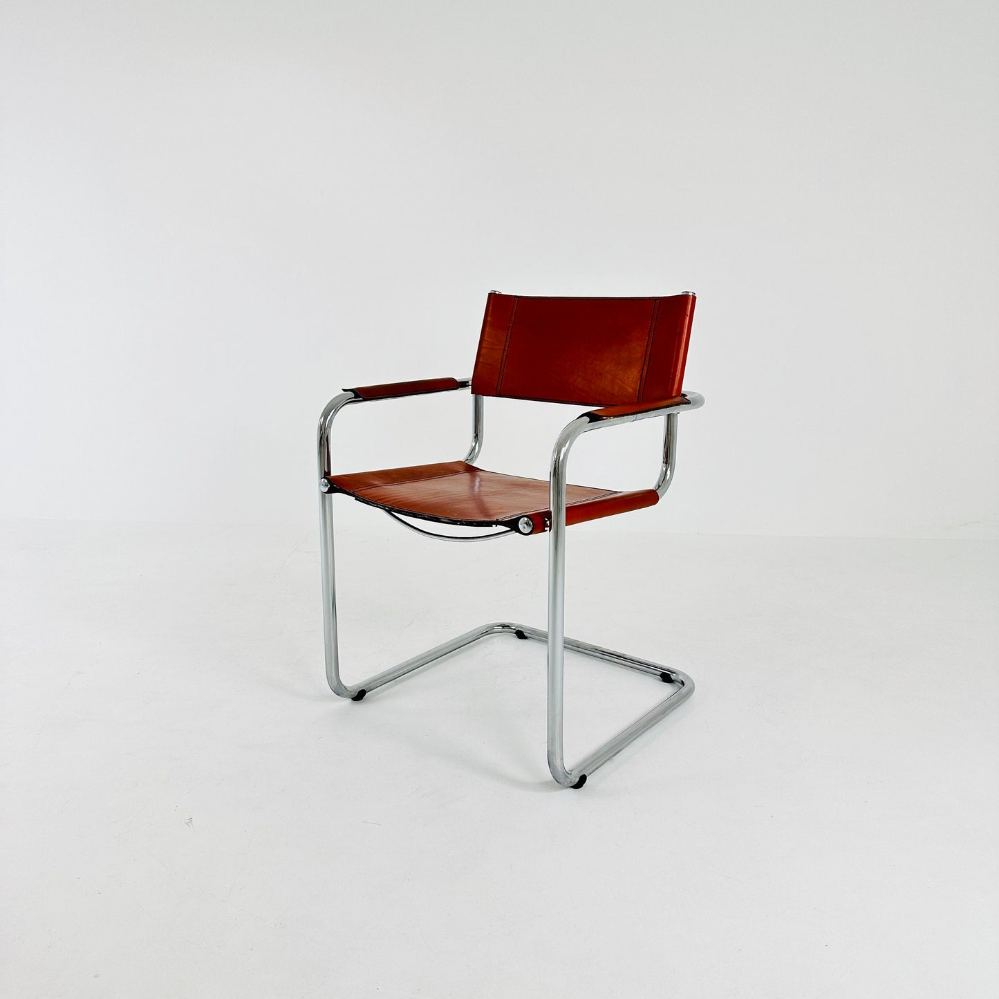 Mid century Model MG5 Centro Studio desk chair in cognac by Mart Stam & Marcel Breuer, 1970s