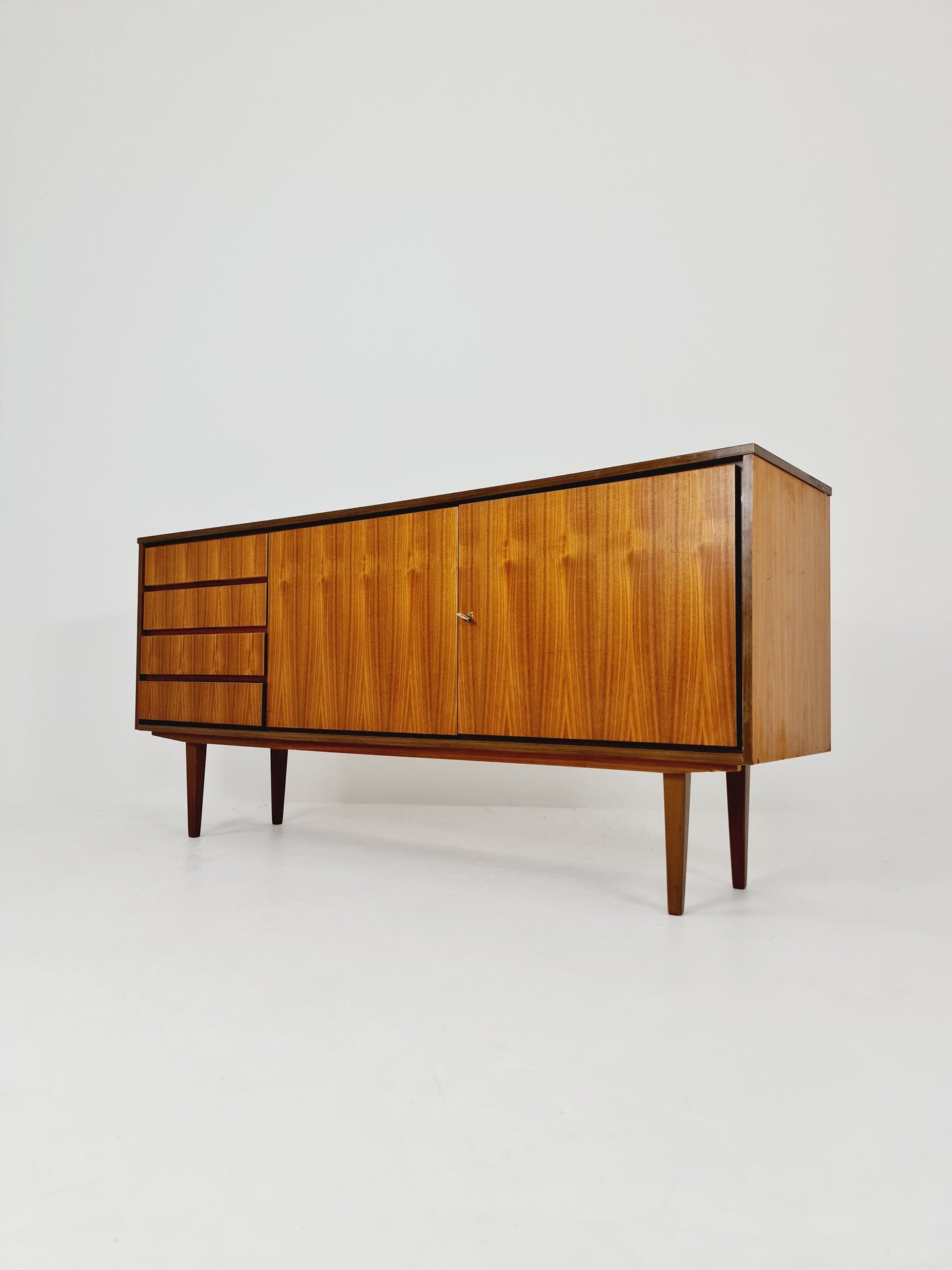 Mid Century Modern German walnut Sideboard , 1960s