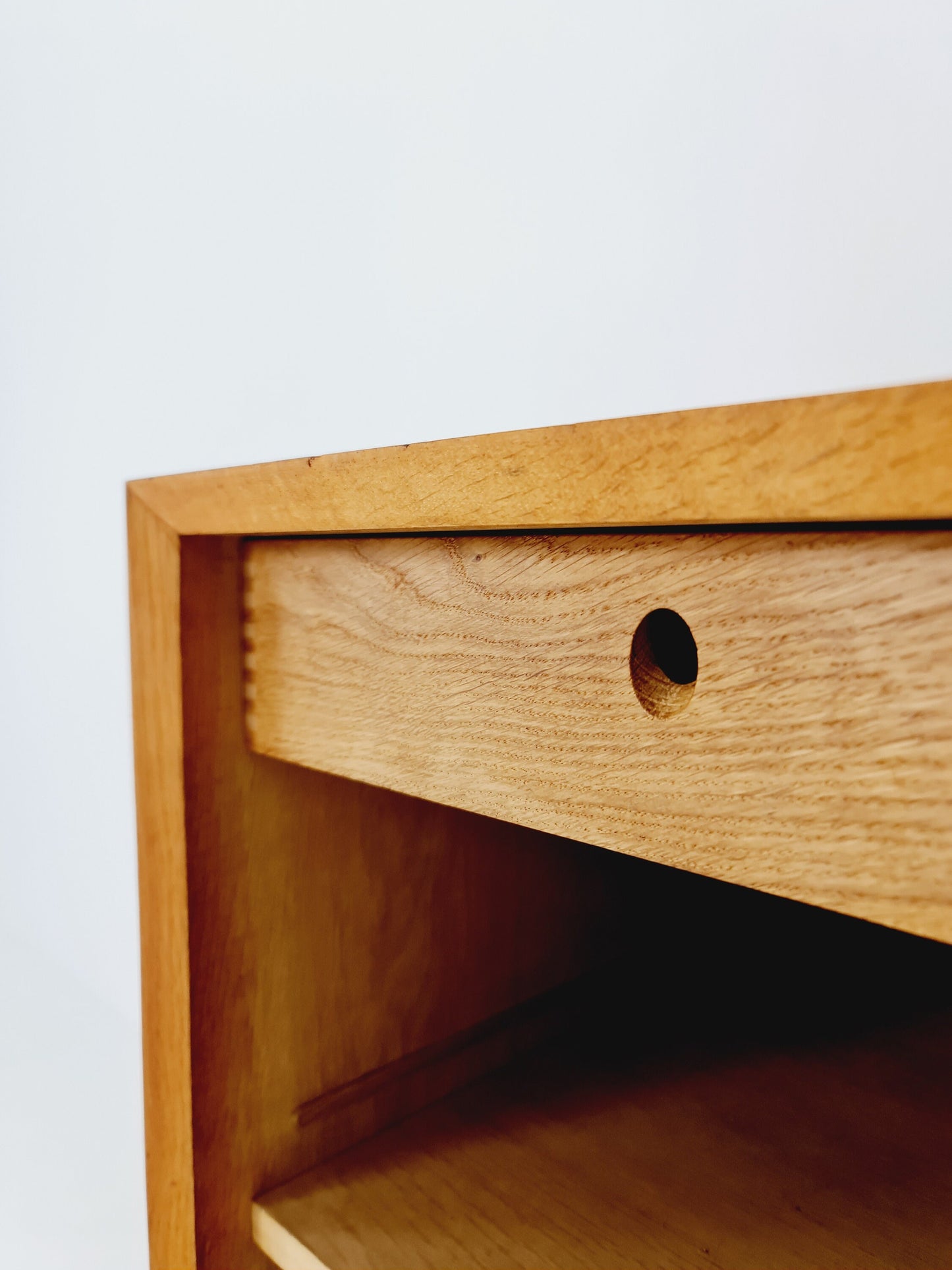 Mid-century Danish vintage Oak hallway cabinet, sideboard, By cadovious 1960s