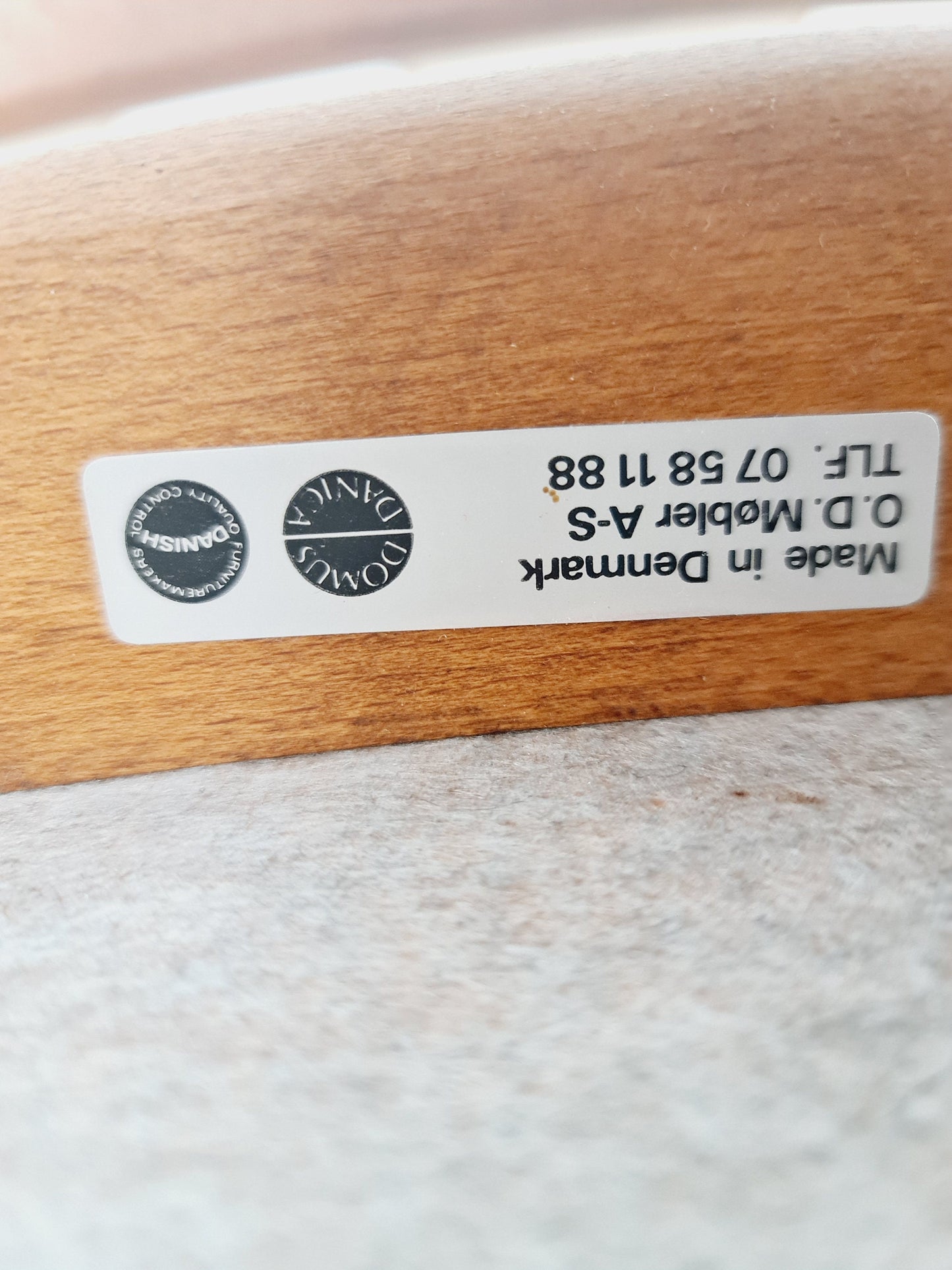 Vintage Danish teak dining/desk chairs by Erik Buch for O D Möbler, 1960s Set of 6