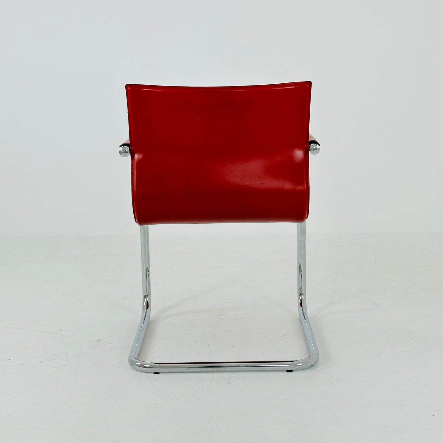 Mid century Italian Cantilever MG15 leather Armchair by Matteo Grassi, 1970s