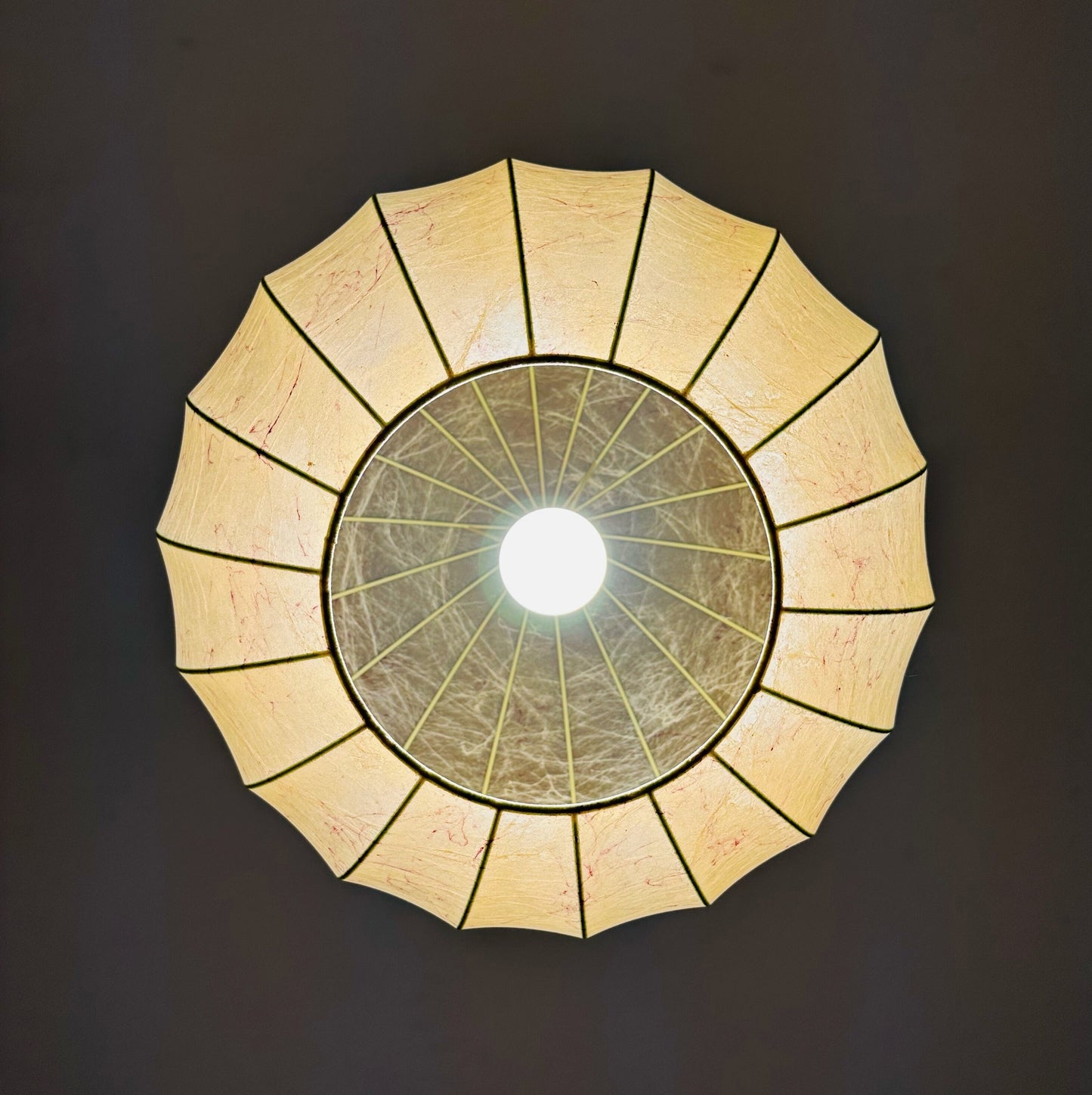 Big Space age pendant lamp by Designer Achille & Pier Giacomo Castiglioni : Bovezzo (Italy)