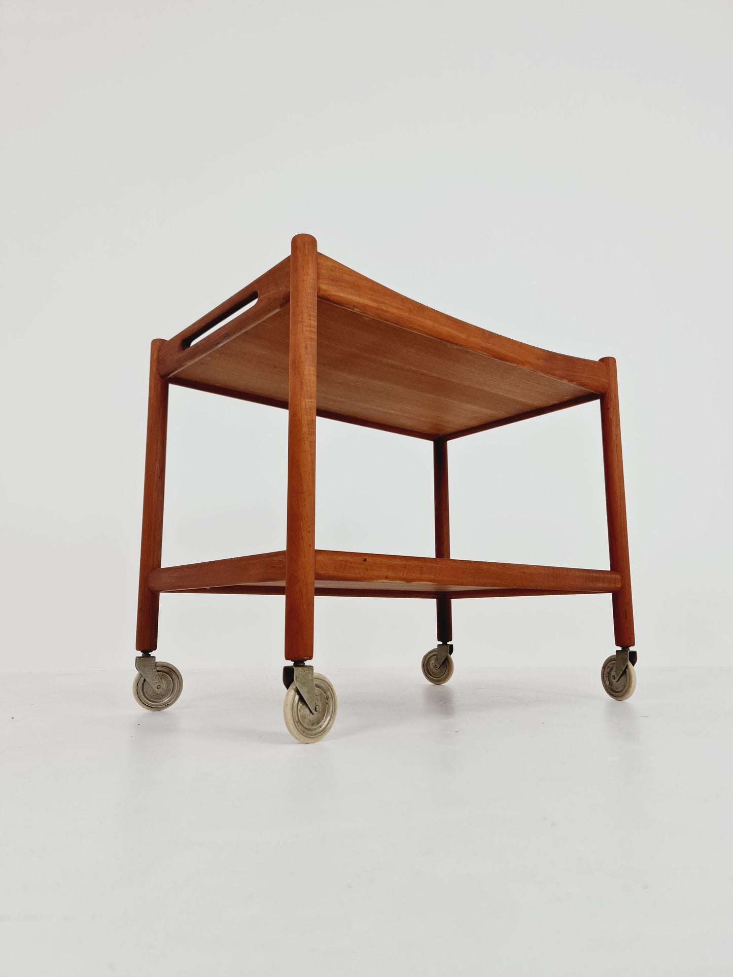 Midcentury Teak Vintage Trolley By Hans J. Wegner For Andreas Tuck 1960s