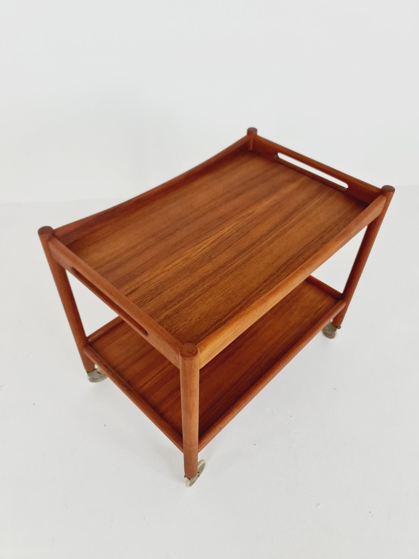 Midcentury Teak Vintage Trolley By Hans J. Wegner For Andreas Tuck 1960s