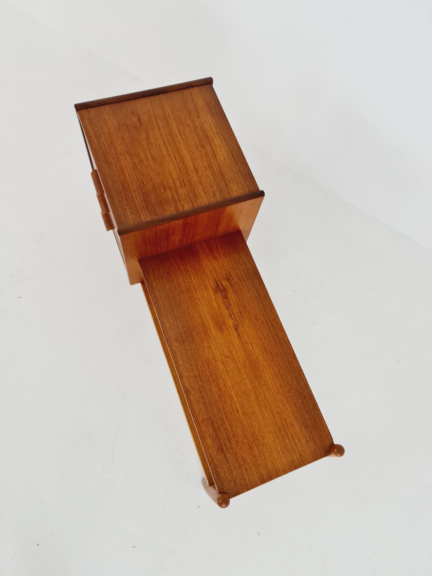 Danish teak & oak telefon table/ hallway table Arne wahl Iversen, 1960s
