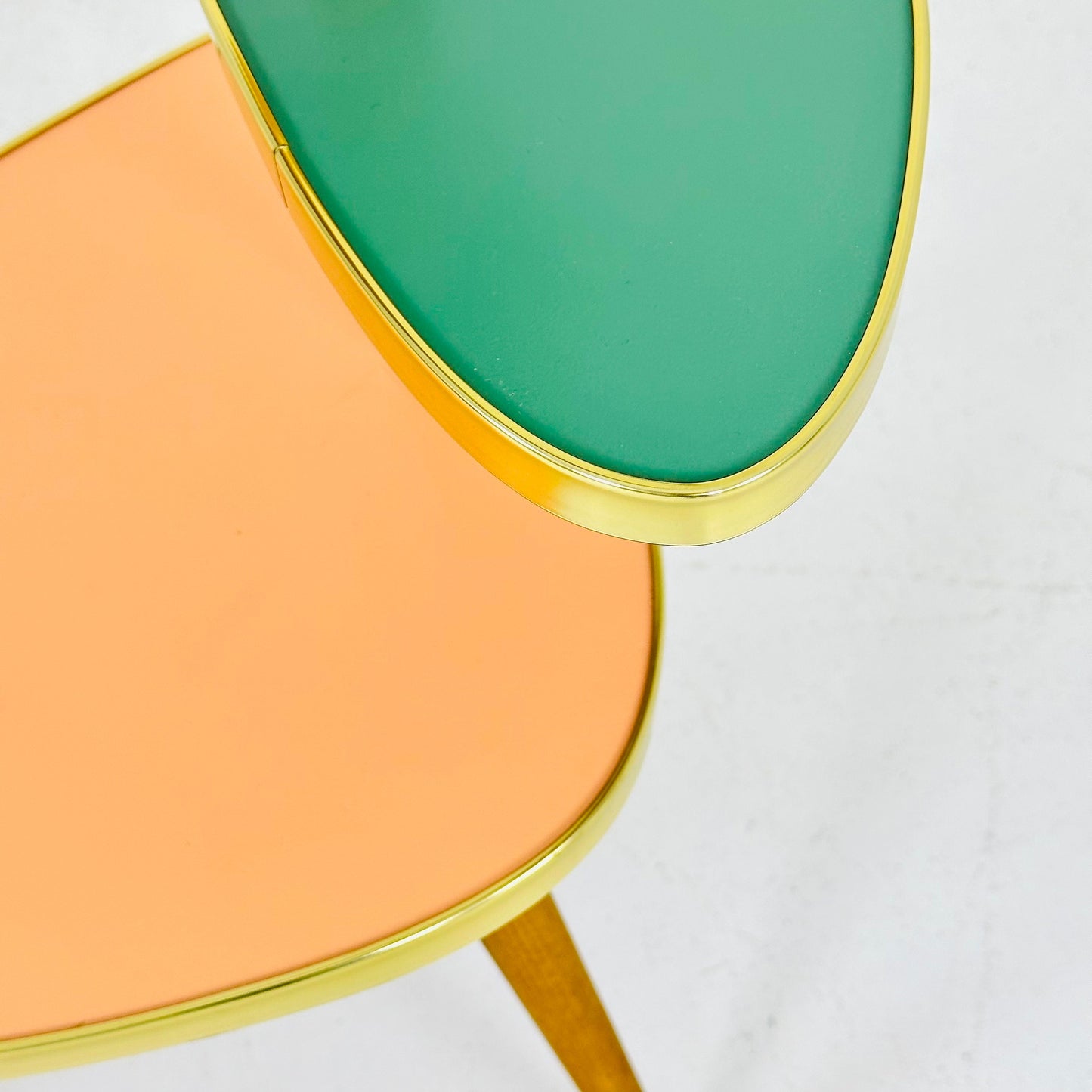 BIG German Plant Stand, Colorful Vintage Mid-Century Minimalist Indoor Plant Stand Side Table Retro flower table