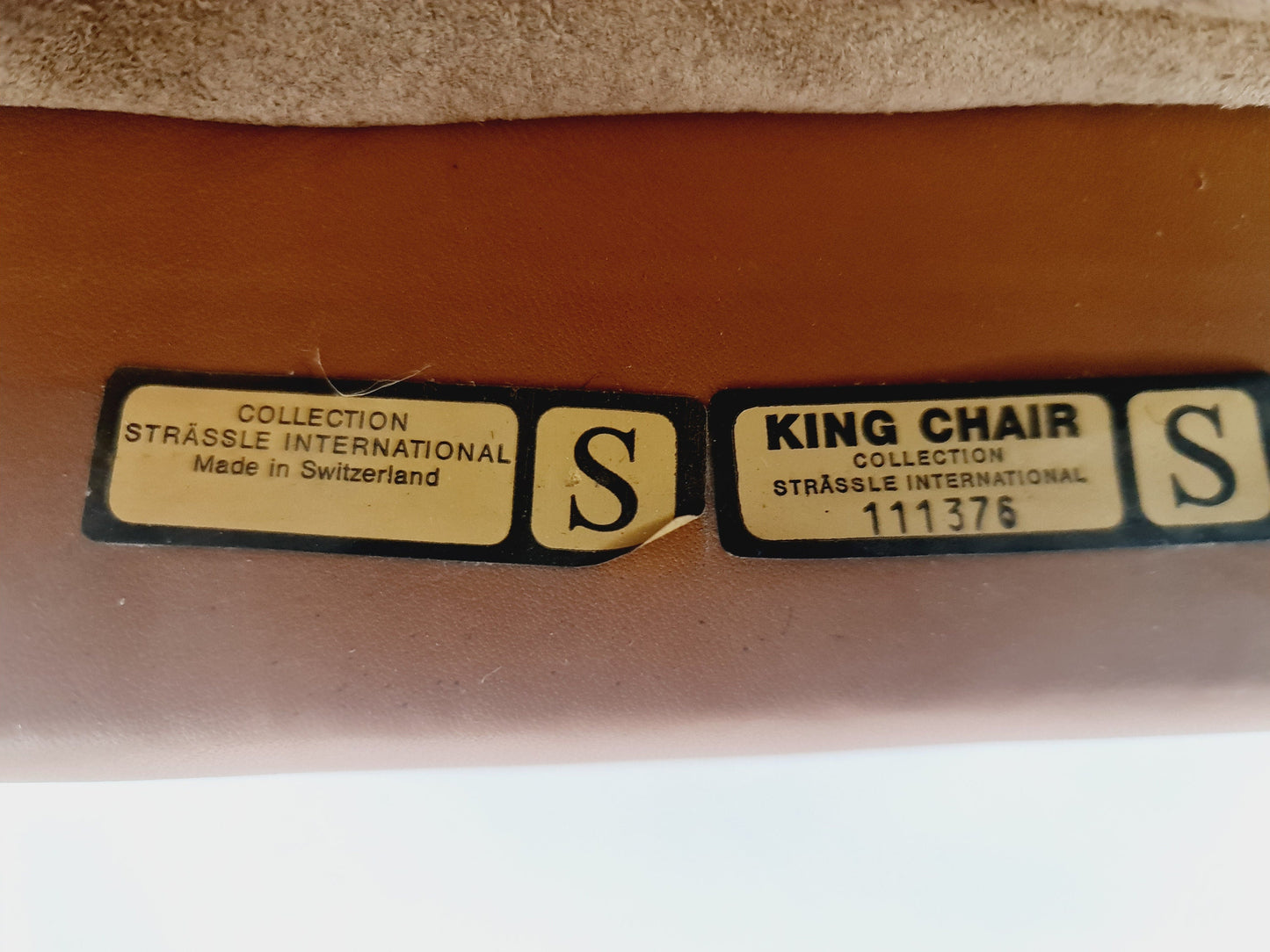 Midcentury Loungechair + ottoman by Andre Vanenbrouck for strässle Switzerland , 1970s