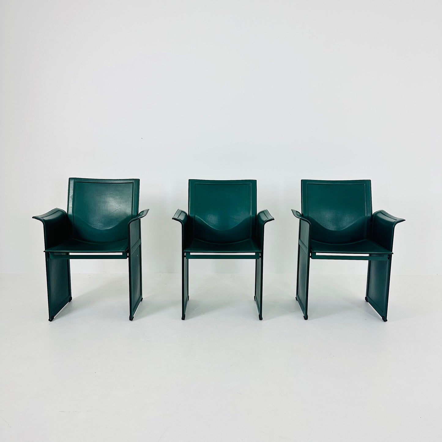 1 of 3 Italian Korium KM1 Chairs by Tito Agnoli for Matteo Grassi, 1970s