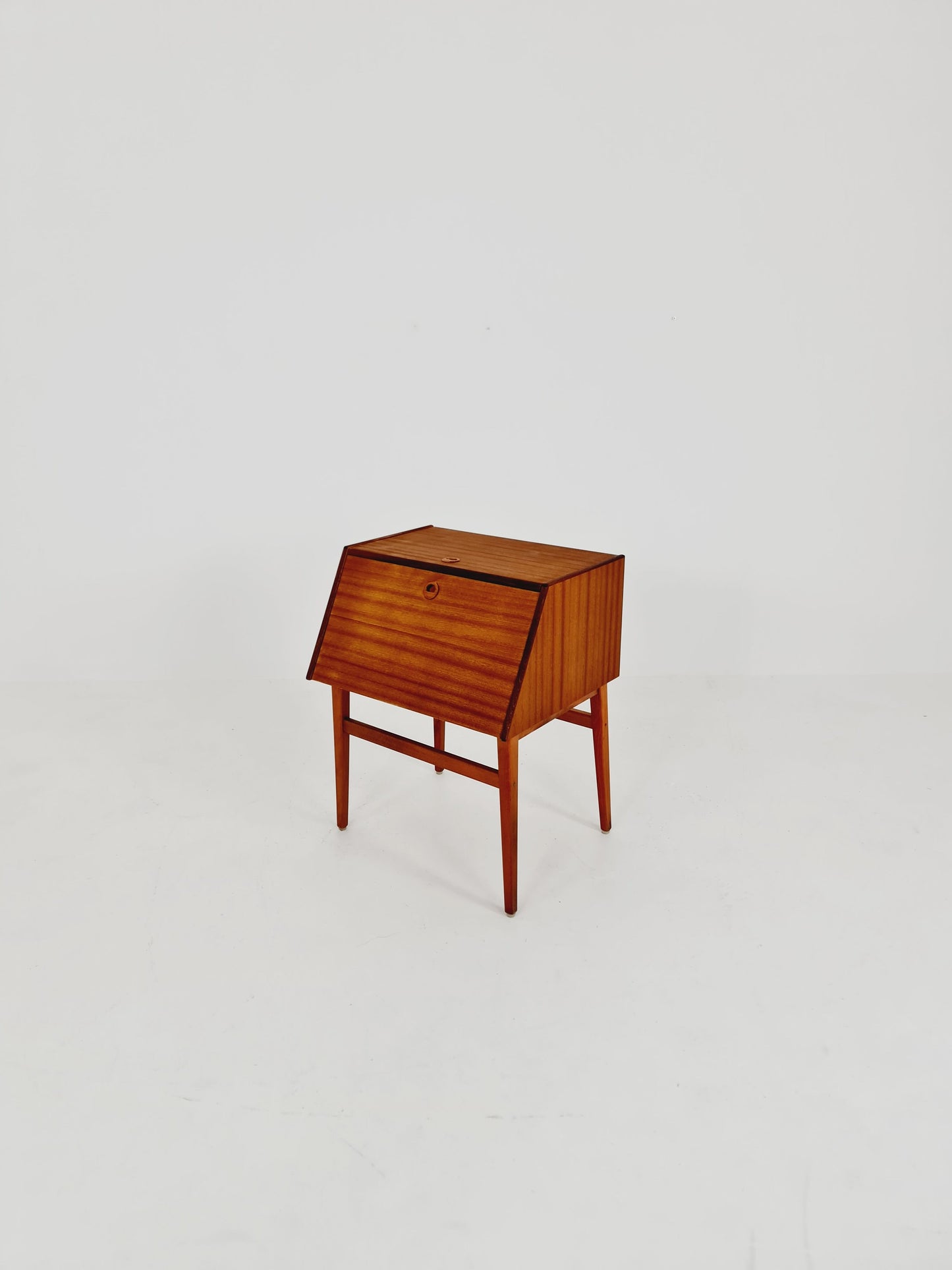 Mid century Swedish Mahagnoy Cutlery Cabinet without Cutlery Set by Stig Bolaget, Malmö, 1960s