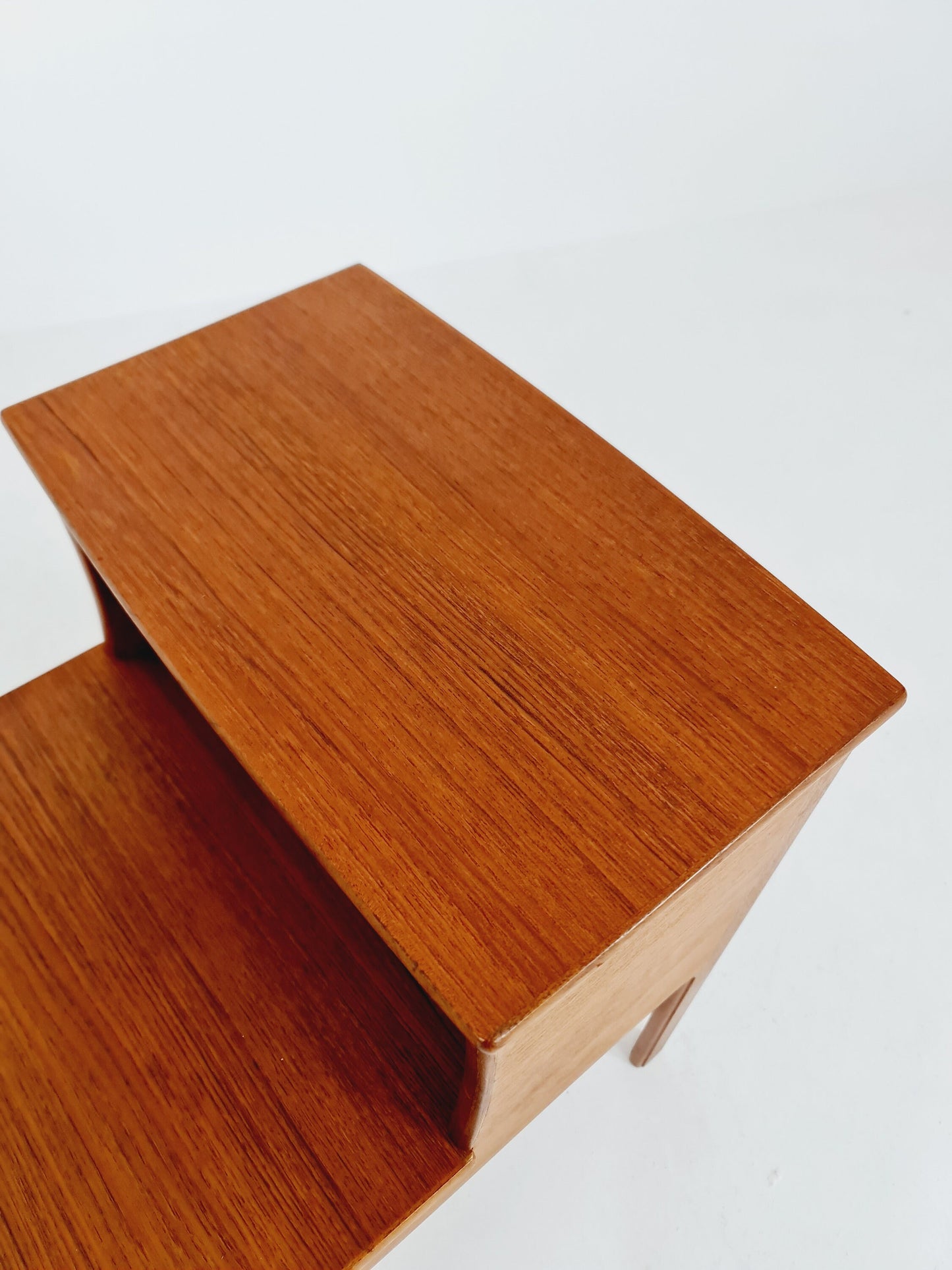 Rare Midcentury Swedish teak side table, nightstand by Yngvar Sandström by Säflle Möbelfabrik, 1960s