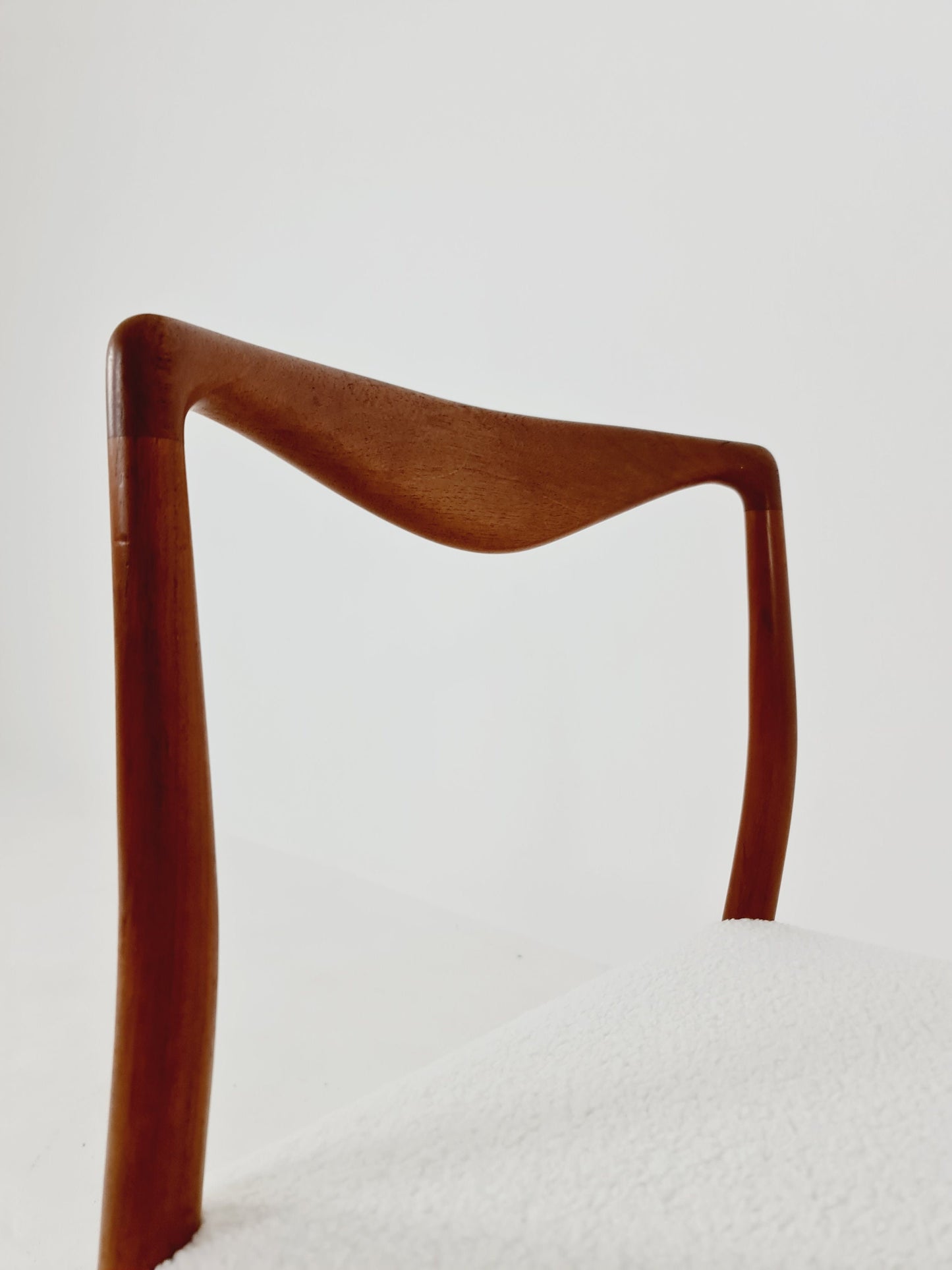 Mid Century Dansih Teak and Fabric chair by Kai Lyngfeldt Larsen , 1960s Set of 4
