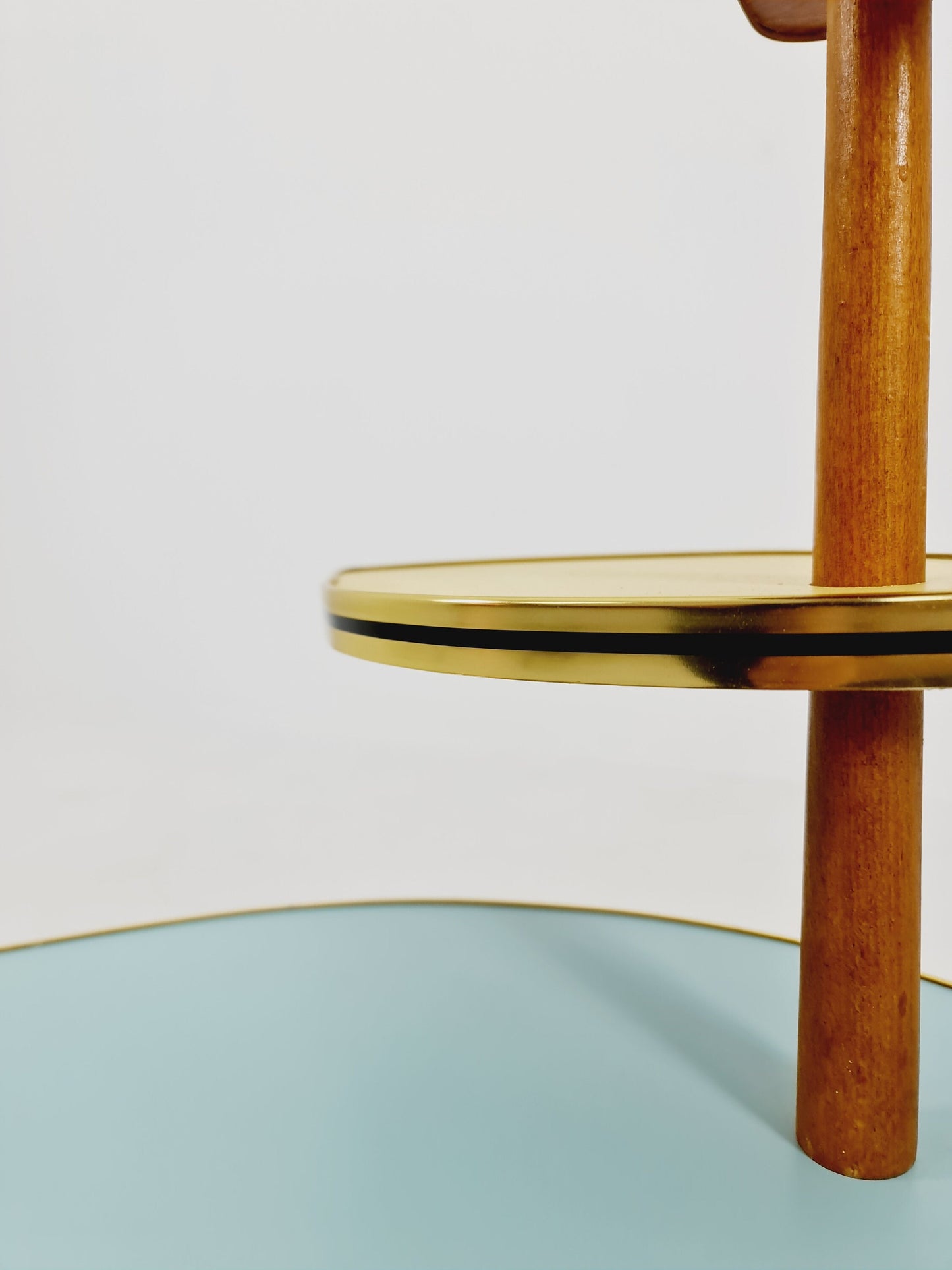 1950s German Plant Stand, Colorful Vintage Mid-Century Minimalist Indoor Plant Stand Side Table Retro flower table