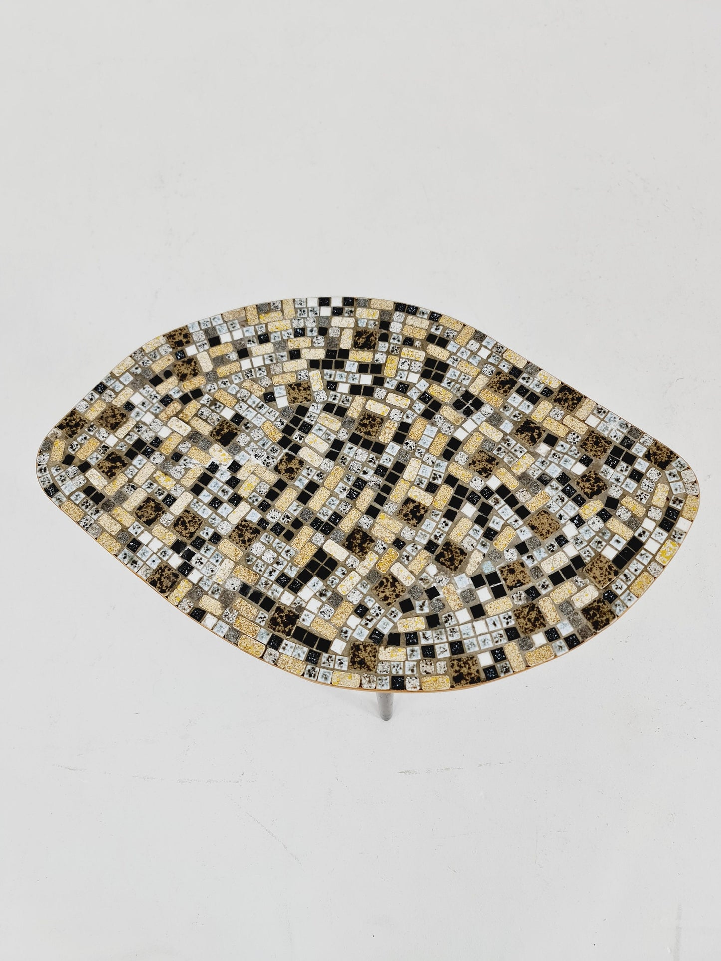 Rare Mosaic German vintage coffee table By Else Möbel, 1950s