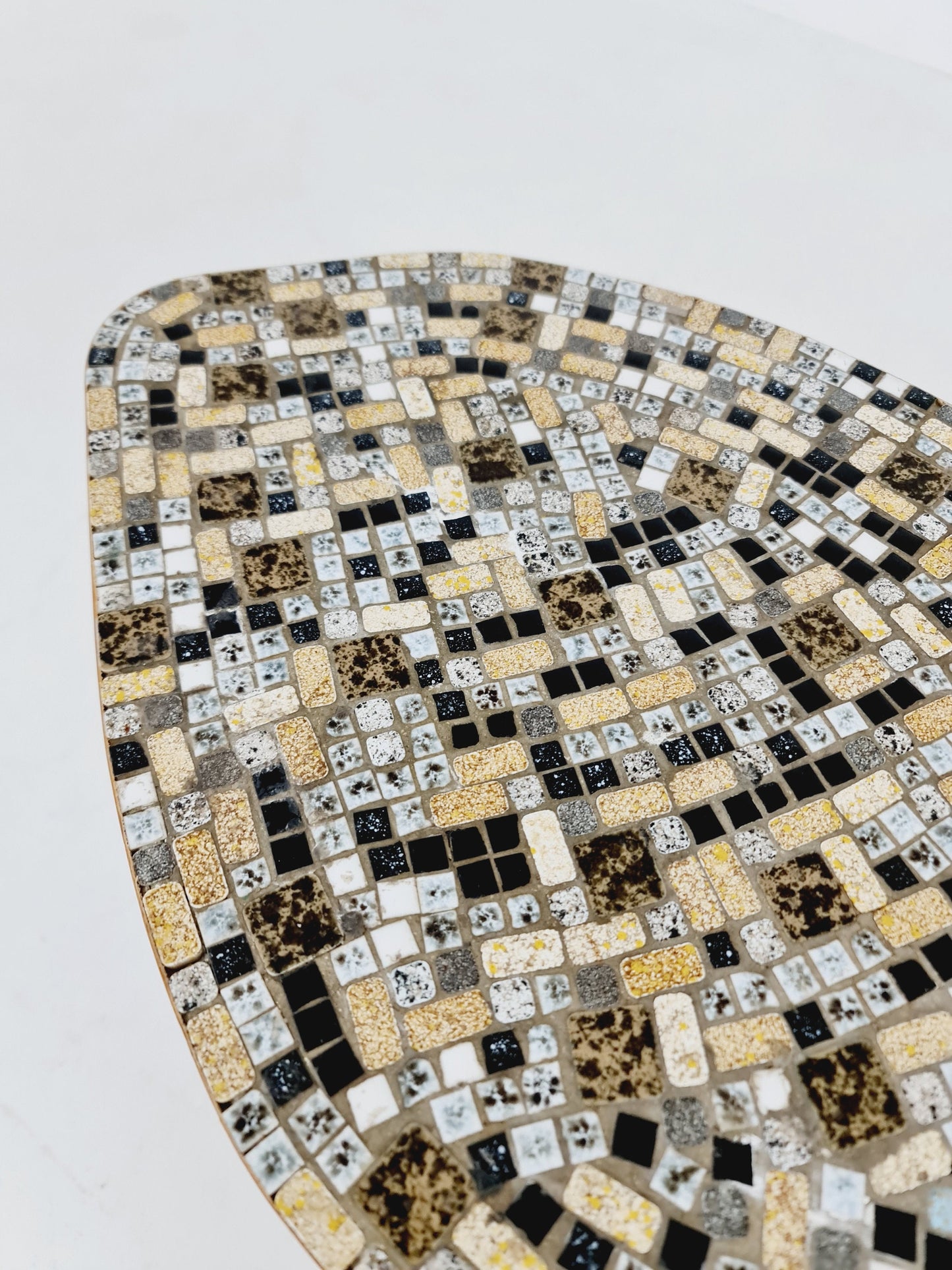 Rare Mosaic German vintage coffee table By Else Möbel, 1950s