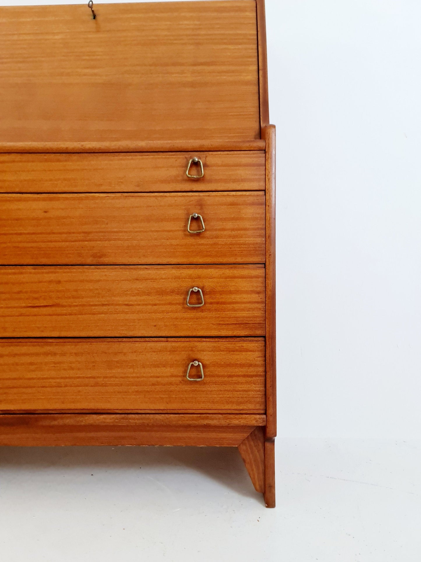 Mid century Scandinavian Secretary with drawers mahagony by Gjövik Möbler, Norway, 1960s