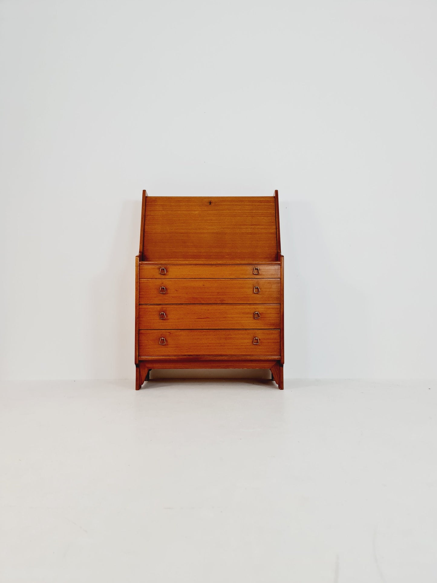 Mid century Scandinavian Secretary with drawers mahagony by Gjövik Möbler, Norway, 1960s