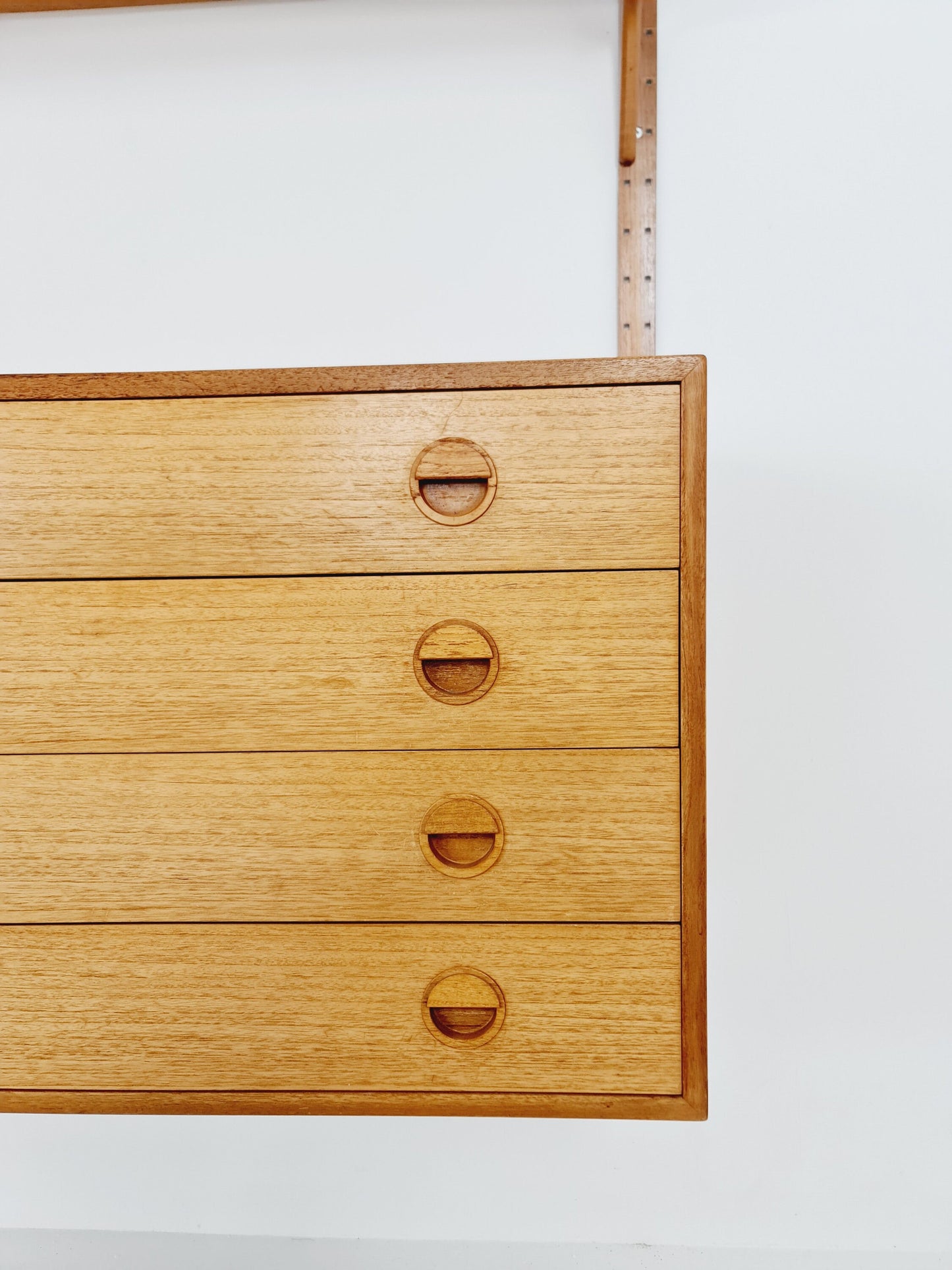Danish modern modular teak shelving system by Hansen & Guldborg Mobler, Denmark, 1960s