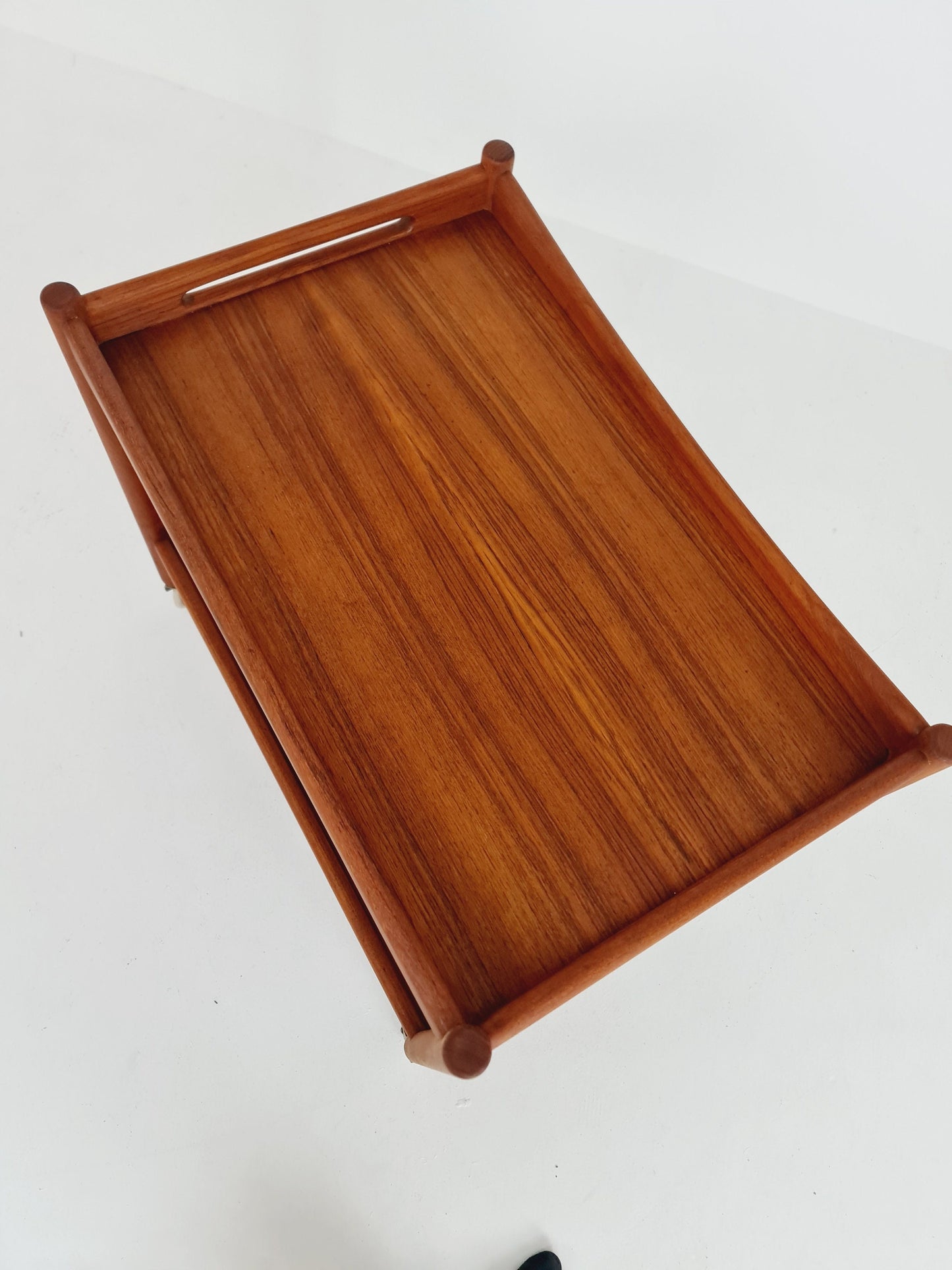 Midcentury Teak Vintage Trolley By Hans J. Wegner For Andreas Tuck 1960s