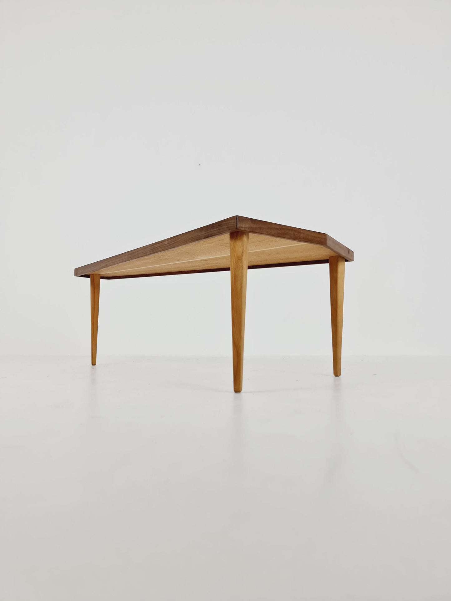 Midcentury Swedish teak & brass coffee table, 1960s