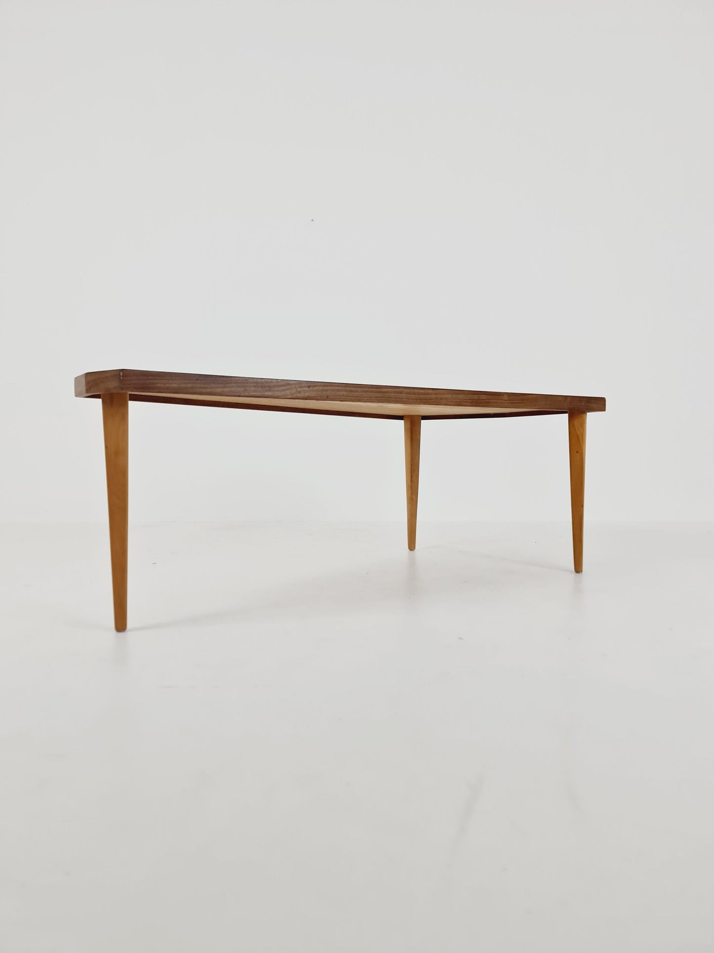 Midcentury Swedish teak & brass coffee table, 1960s