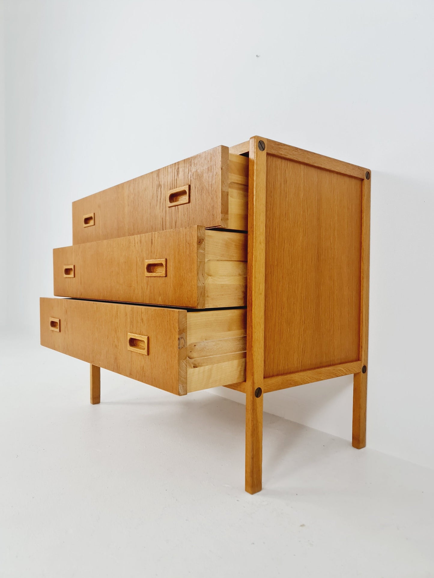 Mid century Modern oak dresser chest of drawers By Bertril Fridhagen for Bodafors, 1960s