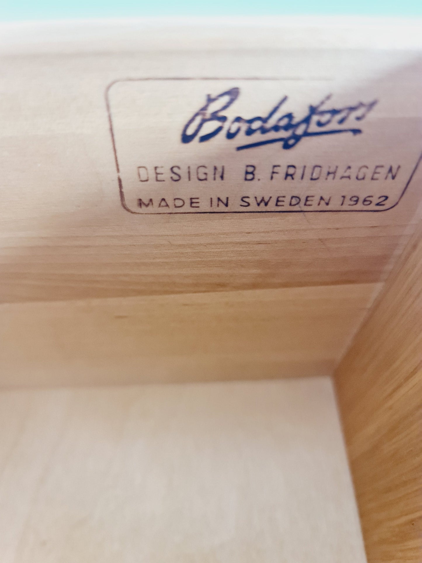 Mid century Modern oak dresser chest of drawers By Bertril Fridhagen for Bodafors, 1960s