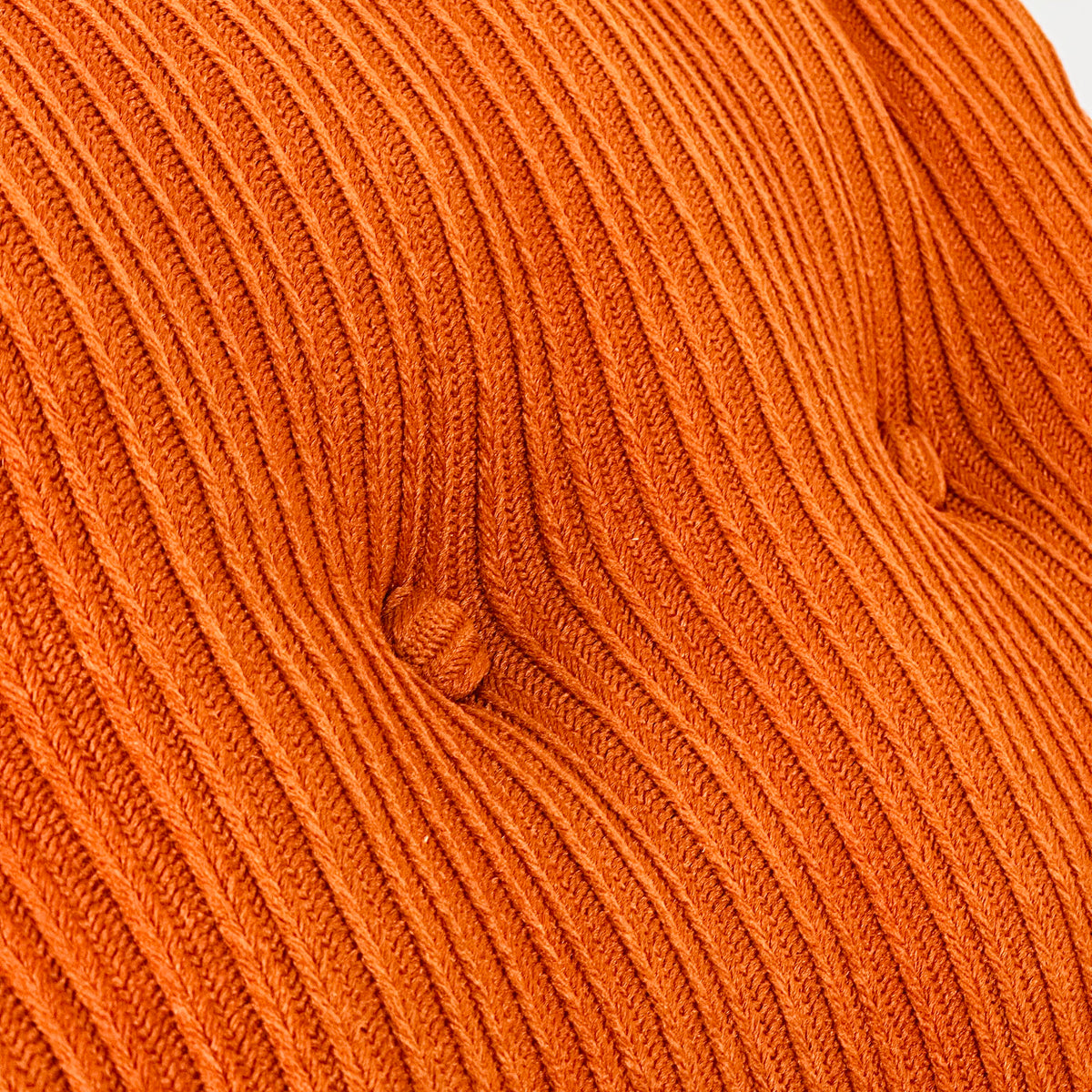 Bauhaus BO EIGERT. Orange velvet Armchair , "Stålbo", B. Eigert AB in Hova, 1970s.