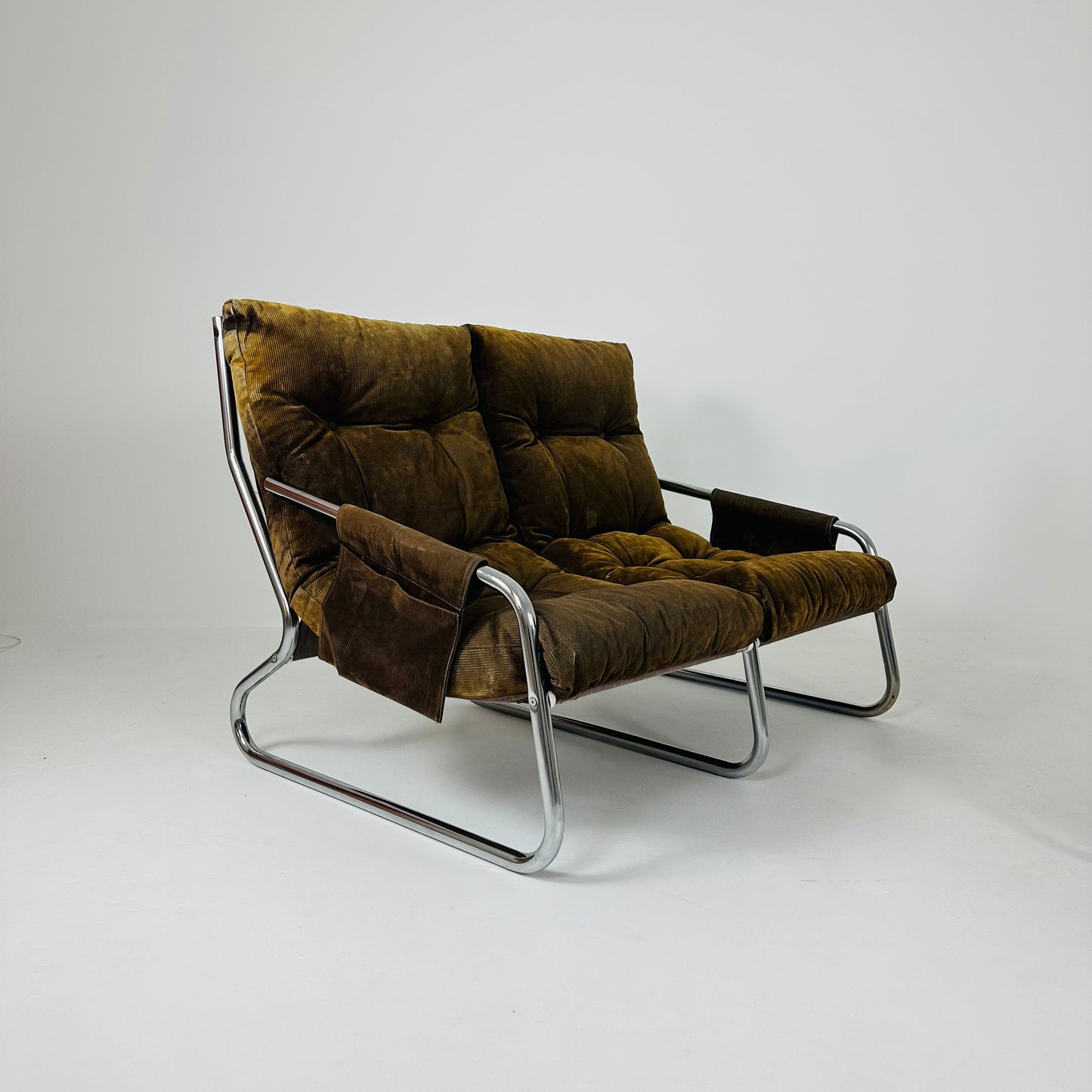 Mid century Armchair and sofa set By Gillis Lundgren Ikea Sweden 1970s
