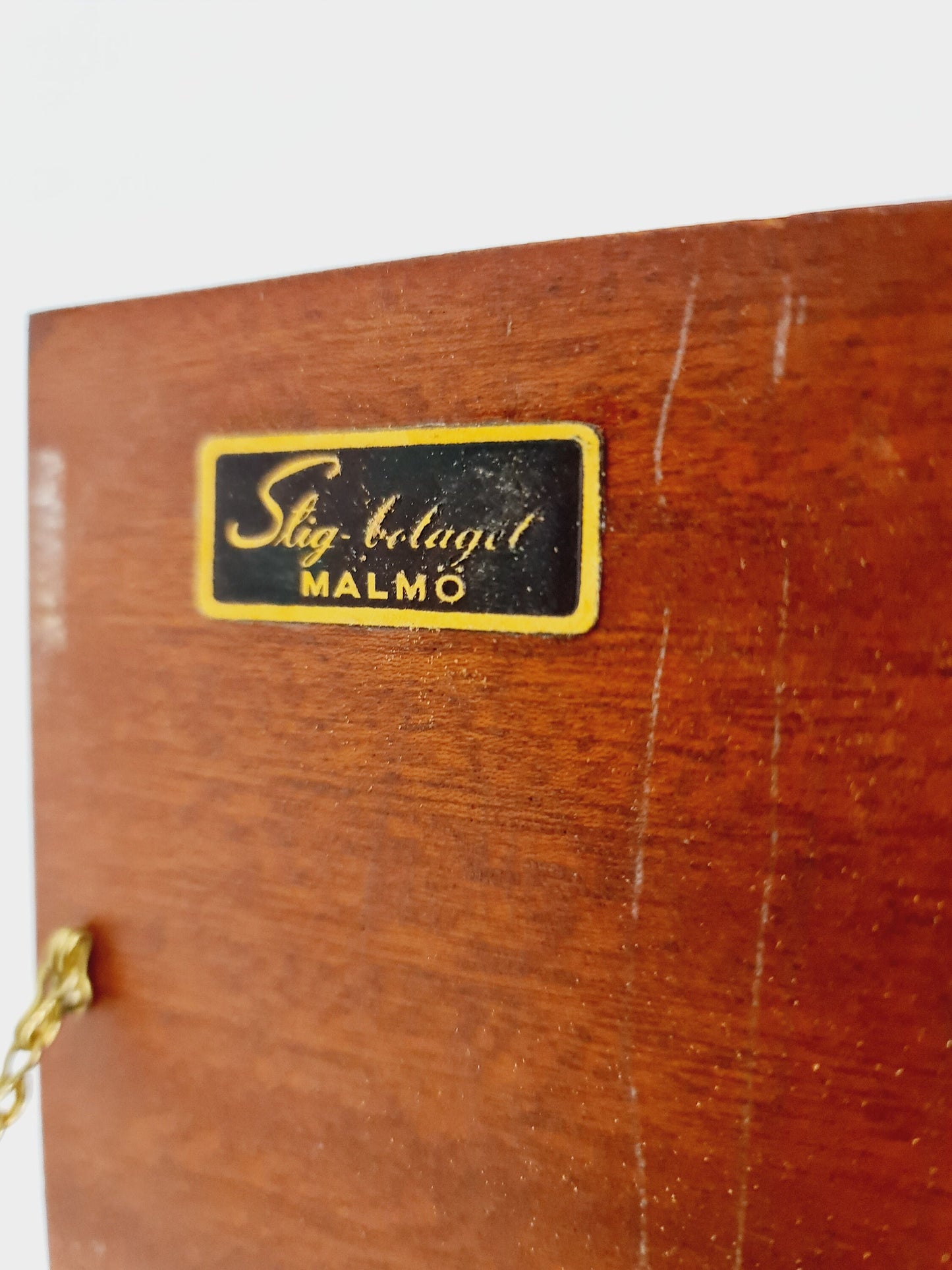 Mid century Swedish Mahagnoy Cutlery Cabinet without Cutlery Set by Stig Bolaget, Malmö, 1960s
