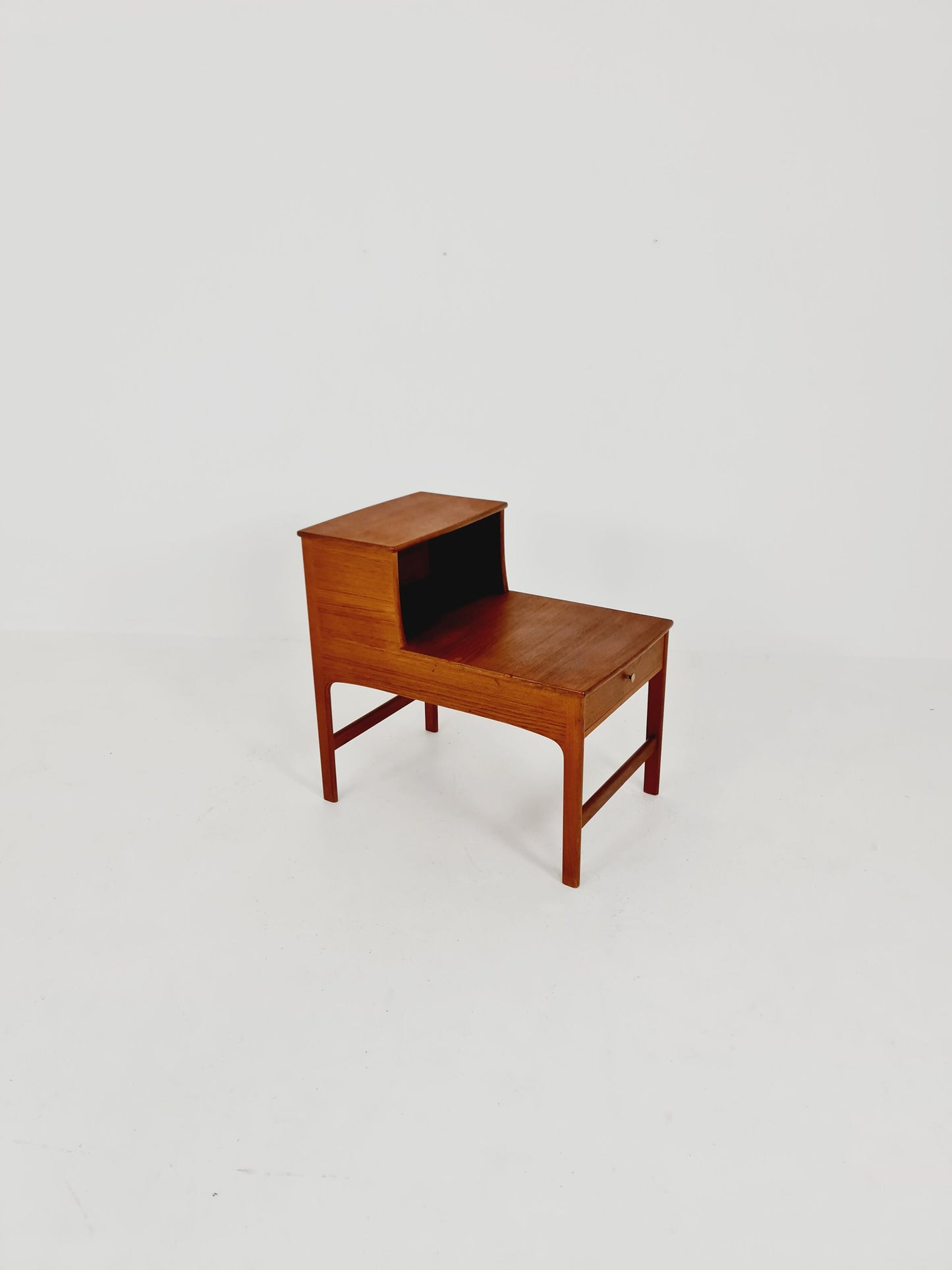 Rare Midcentury Swedish teak side table, nightstand by Yngvar Sandström by Säflle Möbelfabrik, 1960s