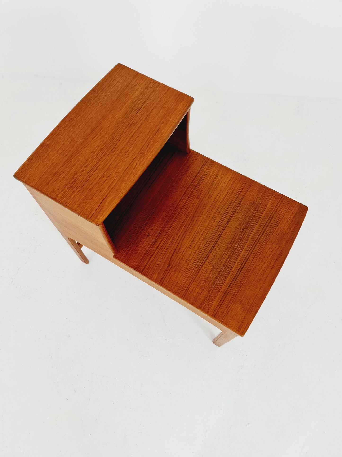Rare Midcentury Swedish teak side table, nightstand by Yngvar Sandström by Säflle Möbelfabrik, 1960s