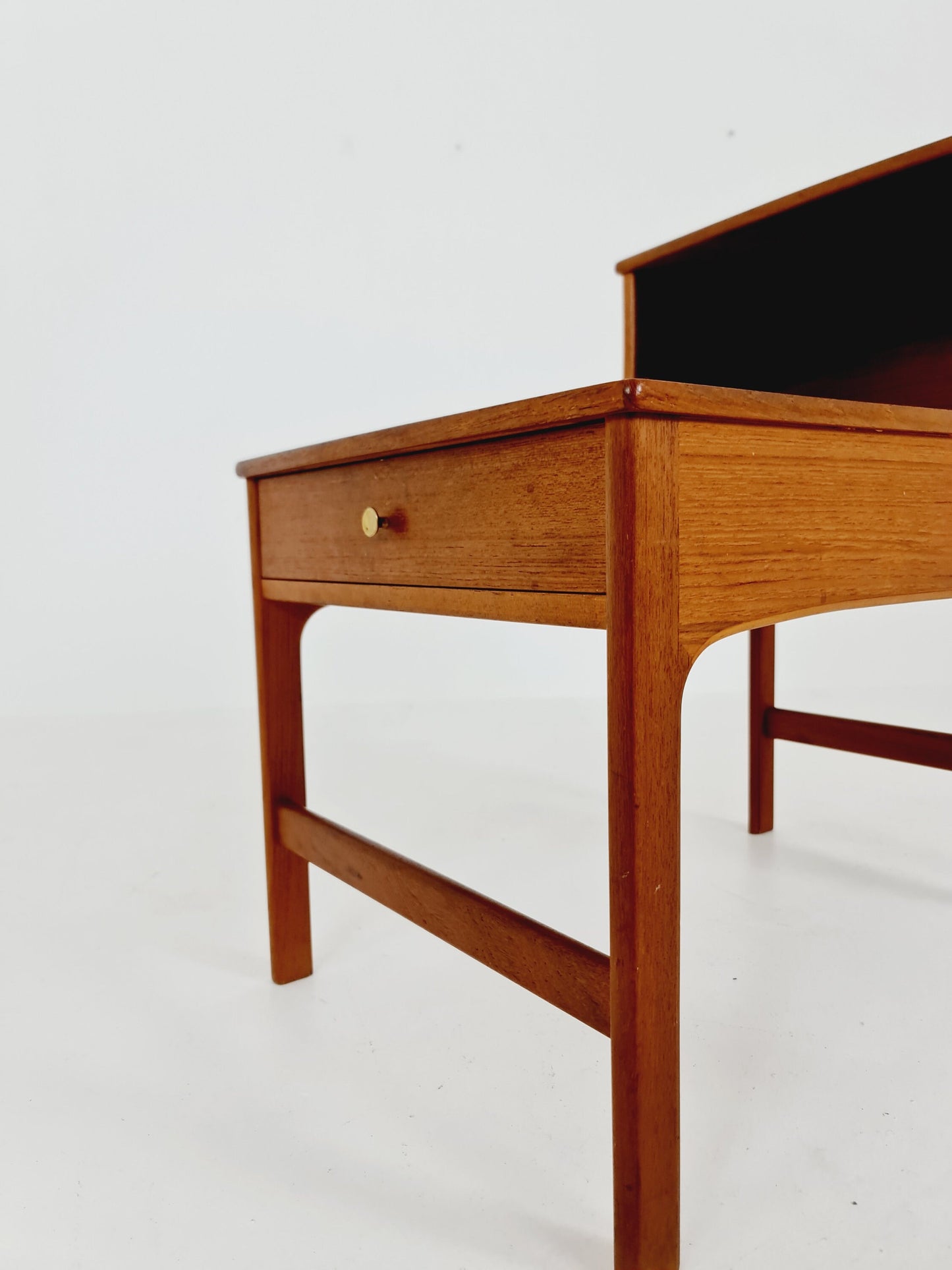 Rare Midcentury Swedish teak side table, nightstand by Yngvar Sandström by Säflle Möbelfabrik, 1960s