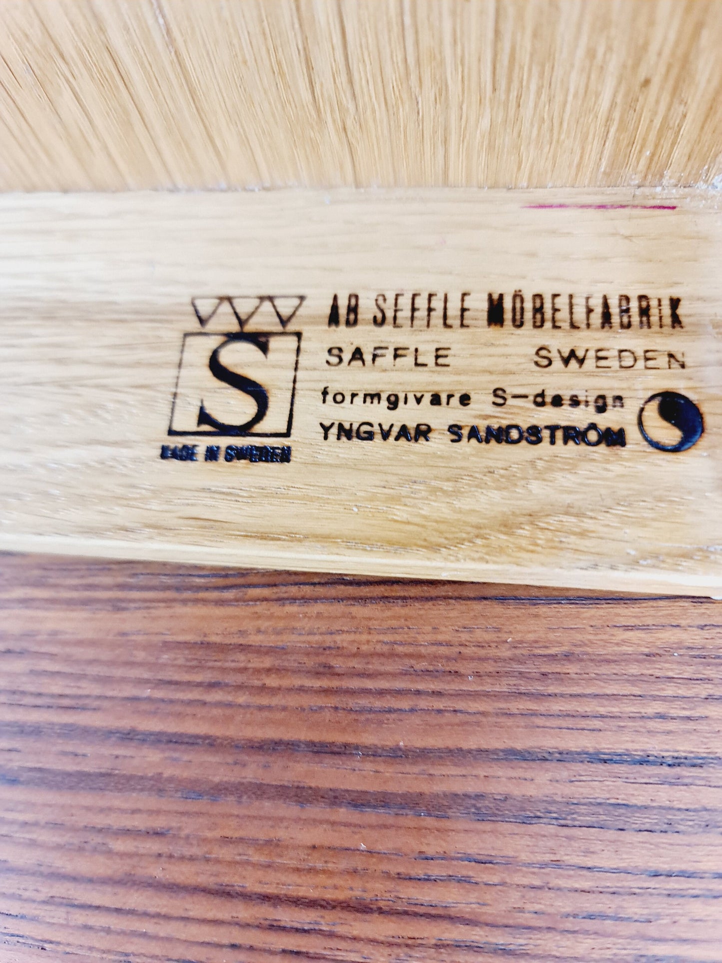 Rare Midcentury Swedish teak side table, nightstand by Yngvar Sandström by Säflle Möbelfabrik, 1960s