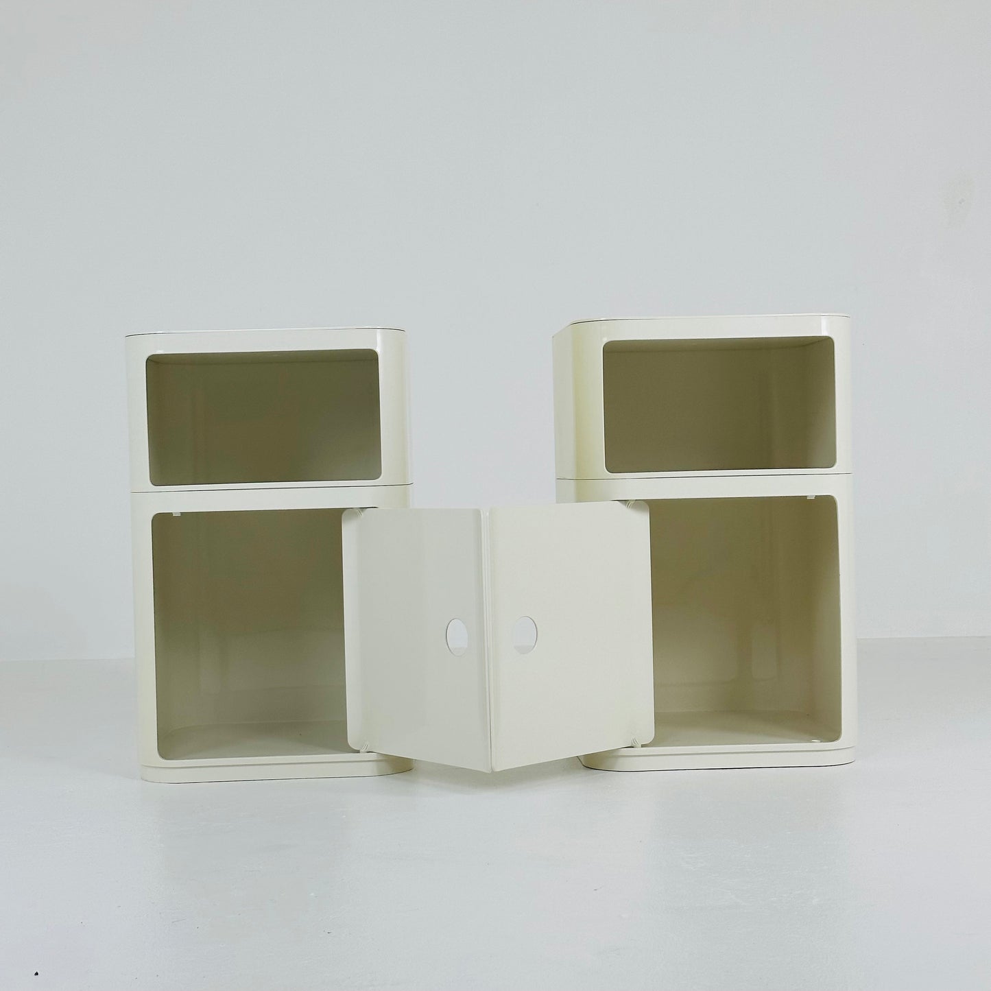 Off-White Modular Trolley by Anna Castelli for Kartell, Italy, 1960s