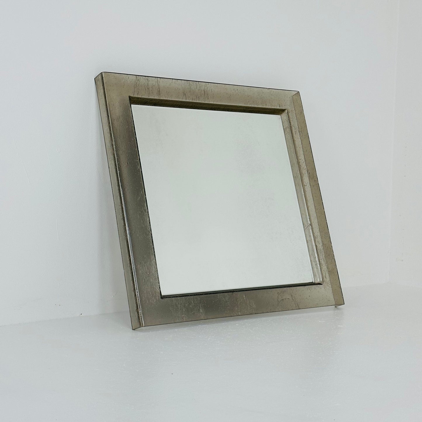 Mid century rare Italian acrylic glass wall mirror 1980s