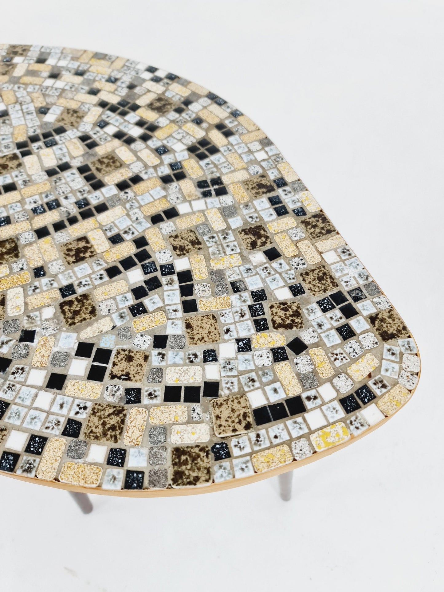 Rare Mosaic German vintage coffee table By Else Möbel, 1950s