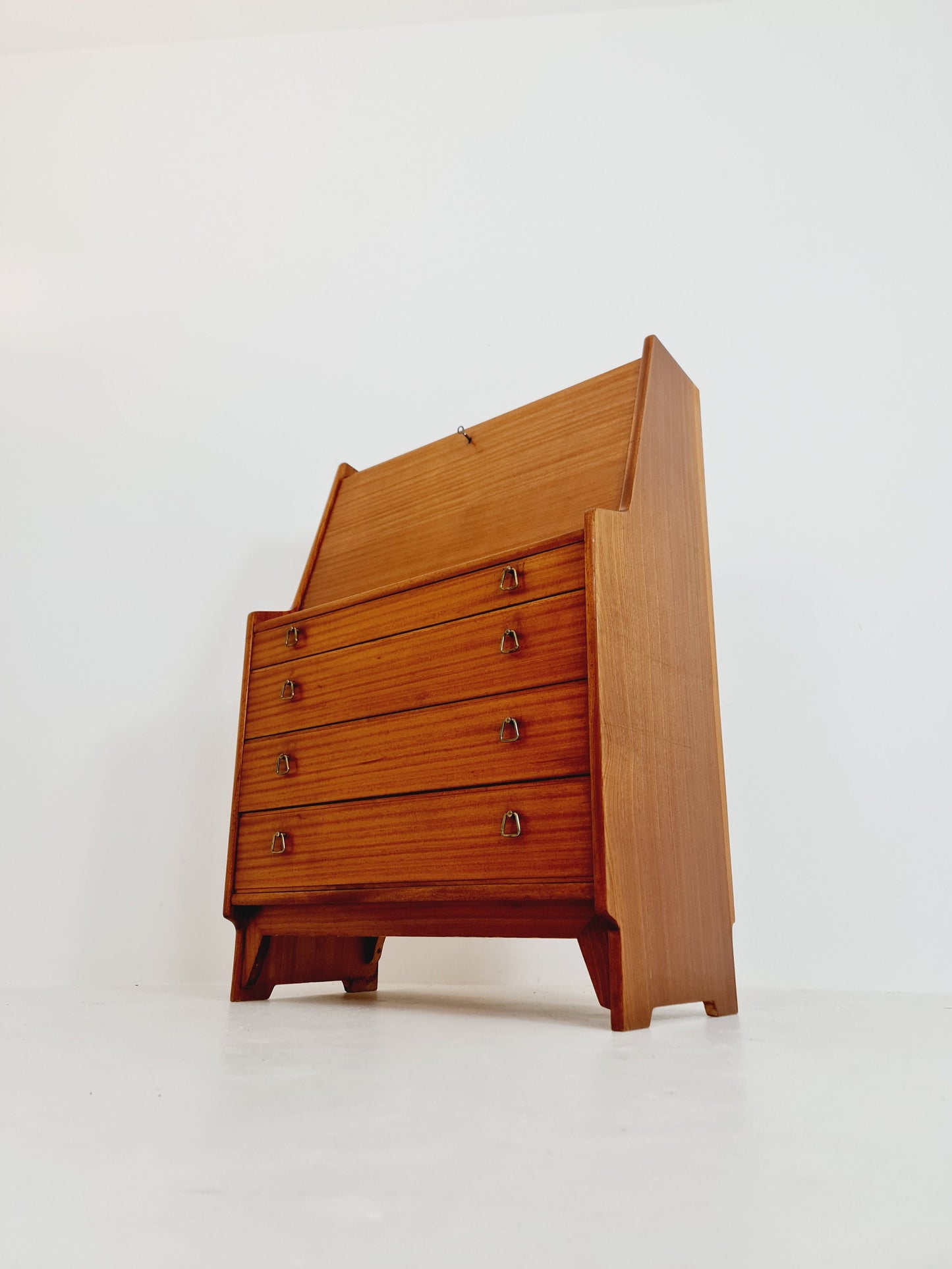 Mid century Scandinavian Secretary with drawers mahagony by Gjövik Möbler, Norway, 1960s