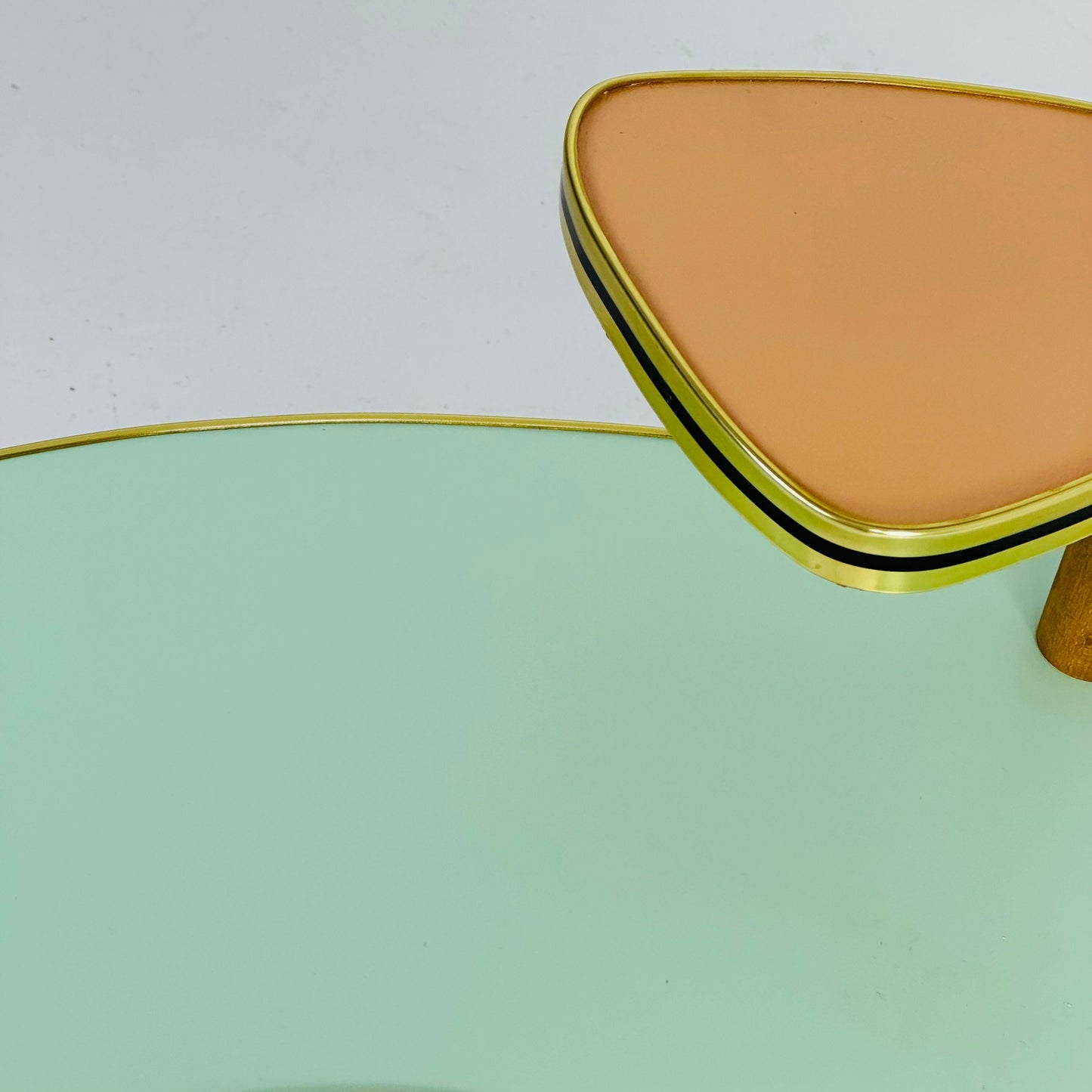 BIG 1950s German Plant Stand, Colorful Vintage Mid-Century Minimalist Indoor Plant Stand Side Table Retro flower table